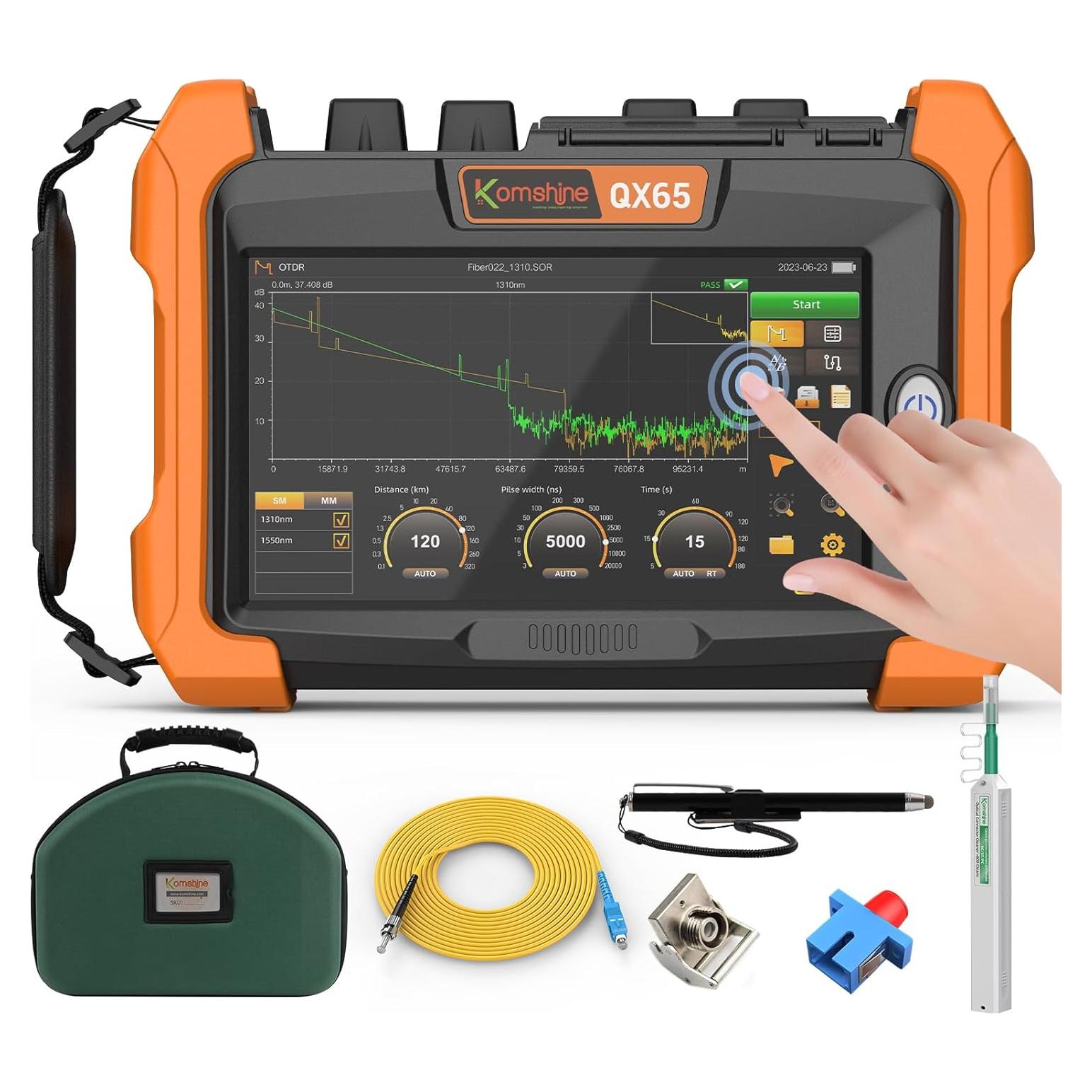 Probador de Fibra Óptica KomShine QX65-S1 1310/1550nm 32/30dB