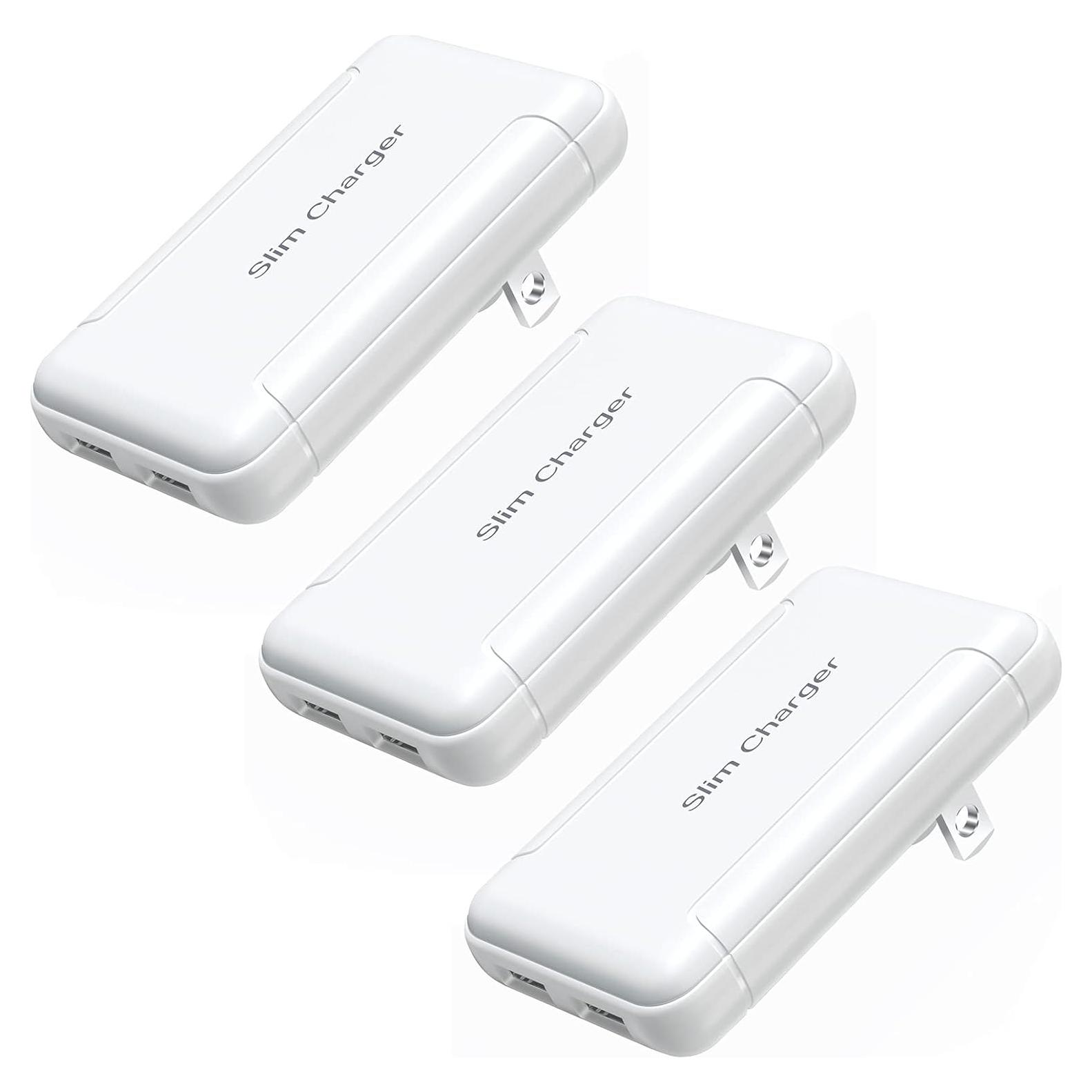 Cargador de Pared USB Doble OKRAY 5V/3A Paquete de 3