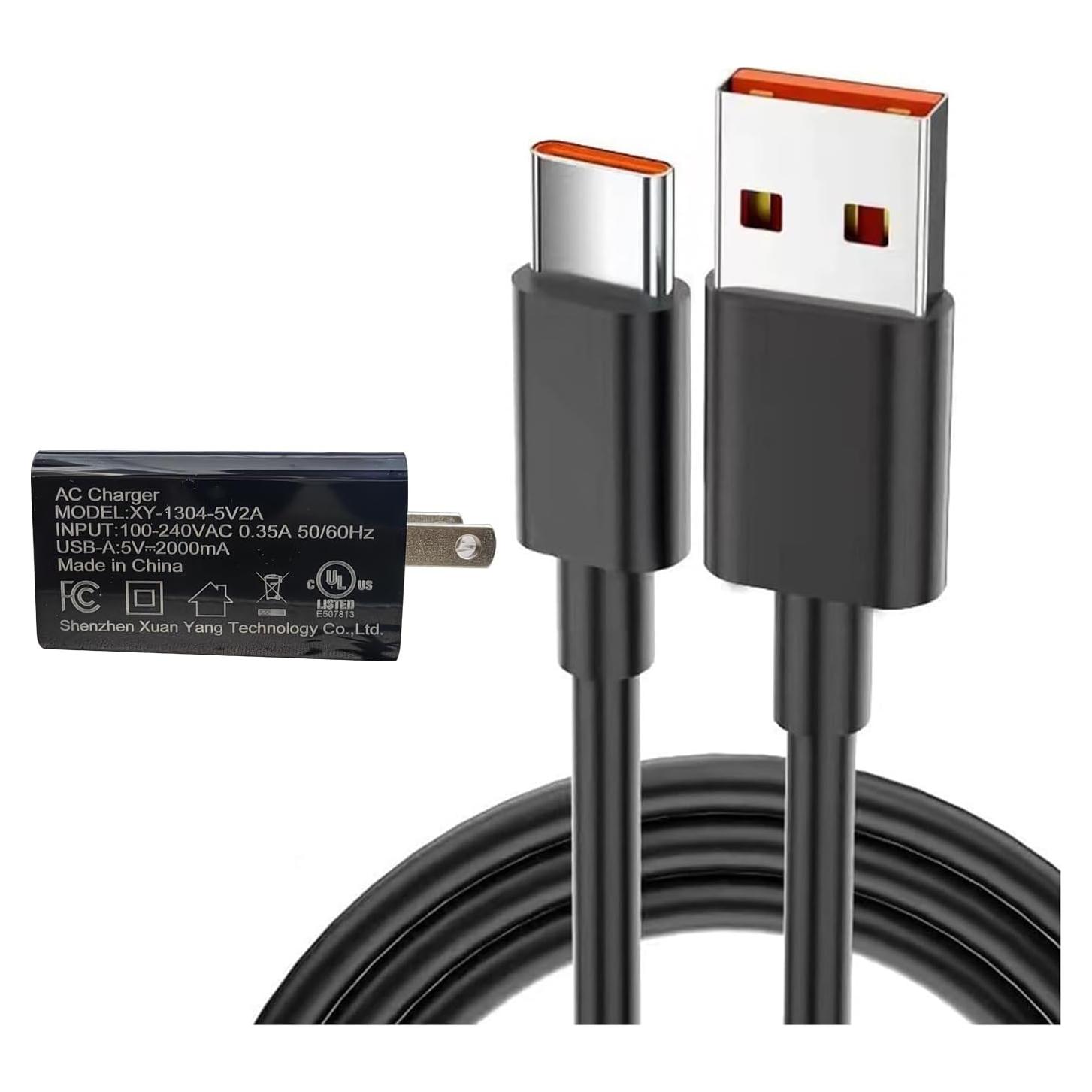 Cargador de Pared USB 5V 2A con Cable Tipo-C para Smartphones