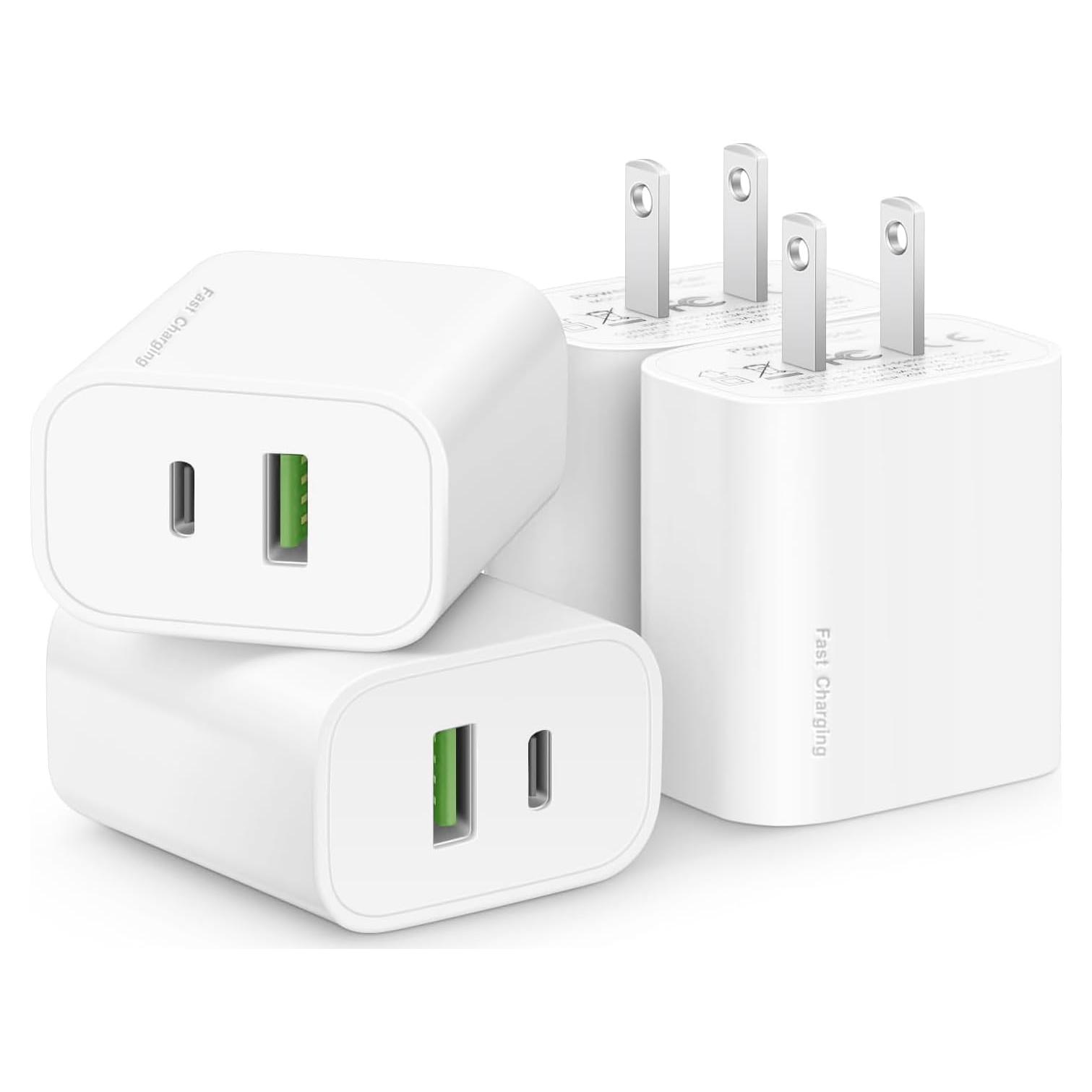 Paquete de 4 Cargadores de Pared USB-C 20W SHENZHEN OFSPOWER