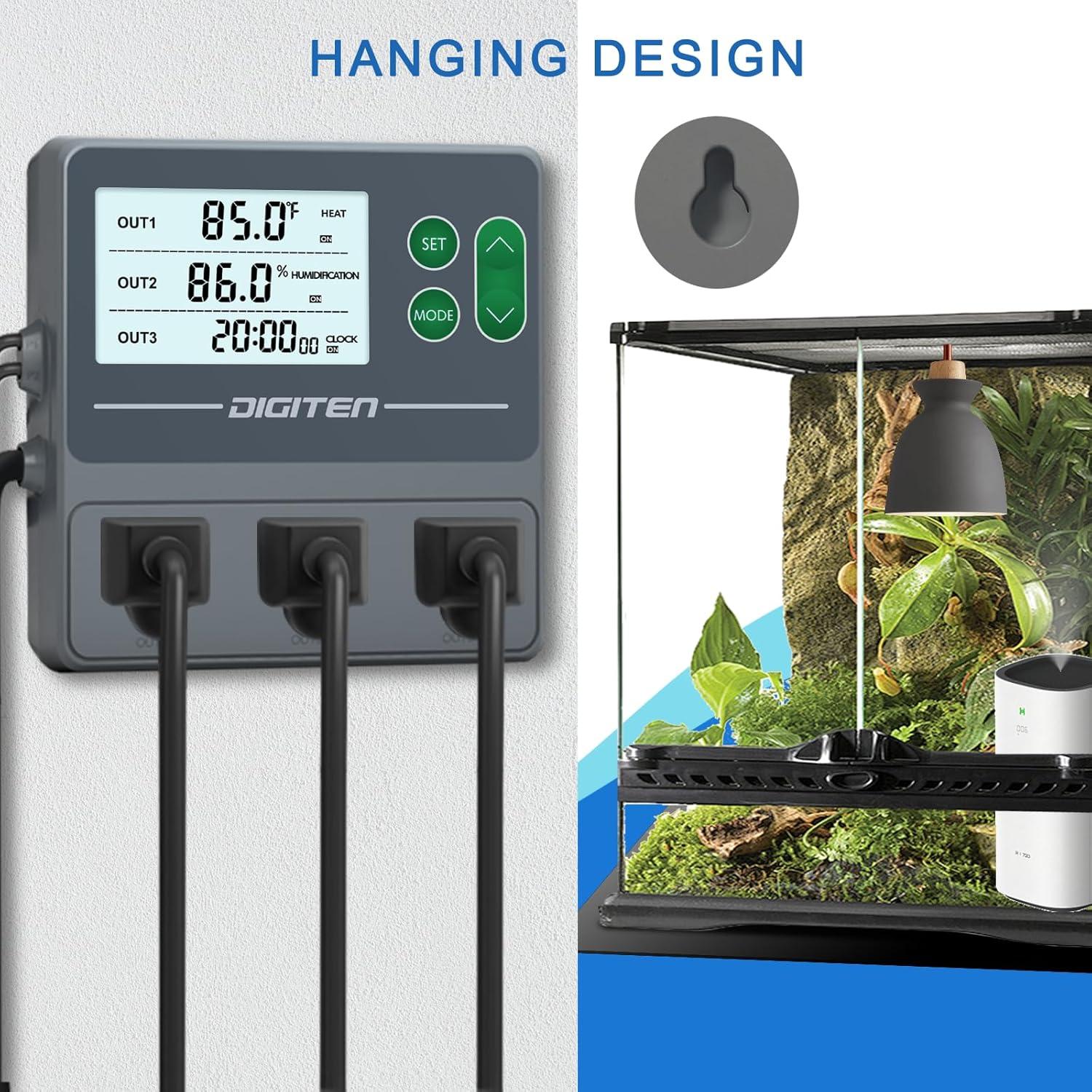 Controlador de Temperatura y Humedad DIGITEN THT1032 - Doble Sonda