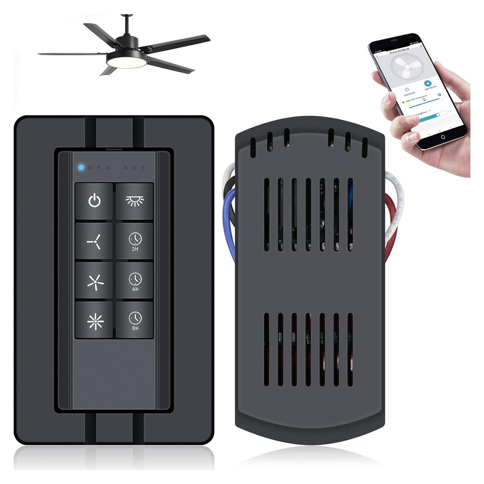 Kit Control Remoto Ventilador Techo Prichor WiFi 3 Velocidades