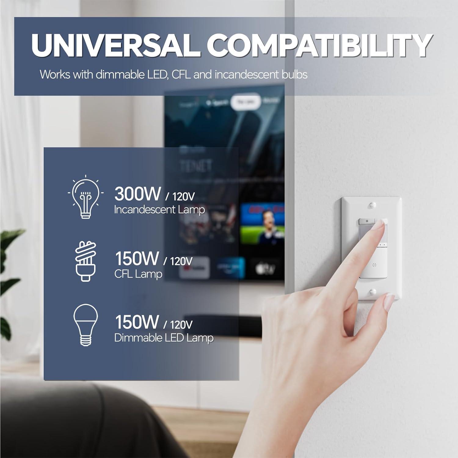 Interruptor Regulable con Sensor de Movimiento ECOELER 150W