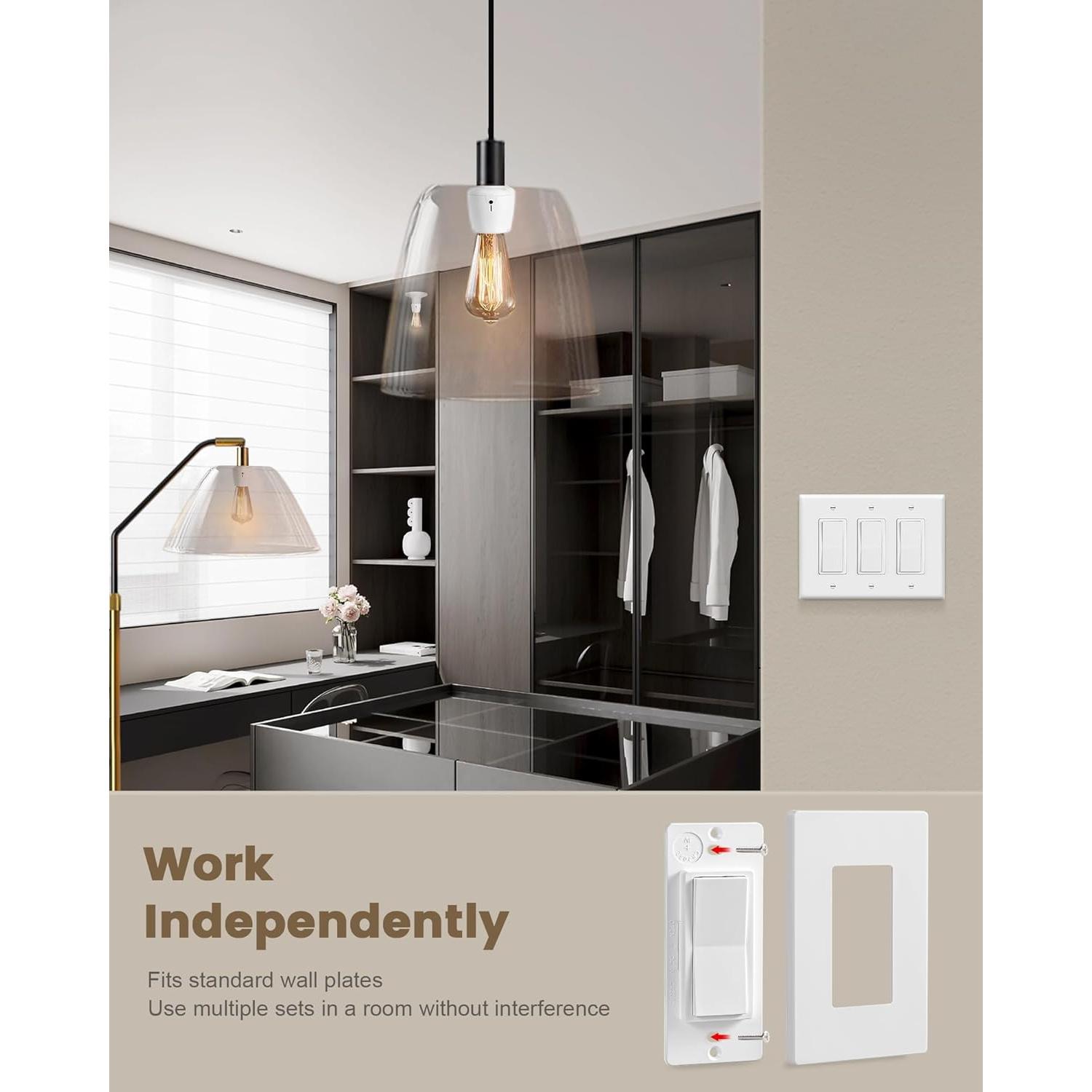 Enchufe de Luz Inalámbrico SURAIELEC con Control Remoto E26