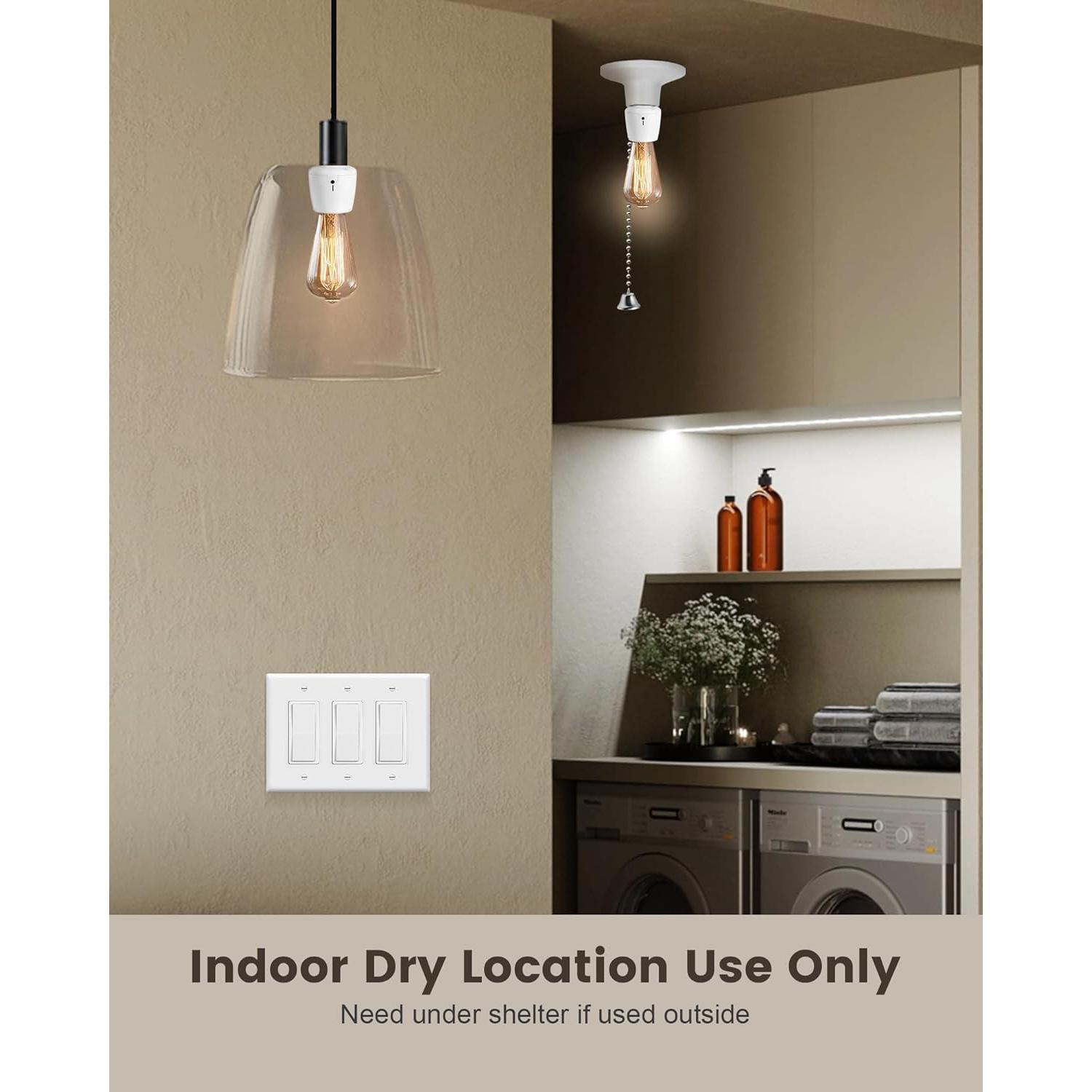 Enchufe de Luz Inalámbrico SURAIELEC con Control Remoto E26