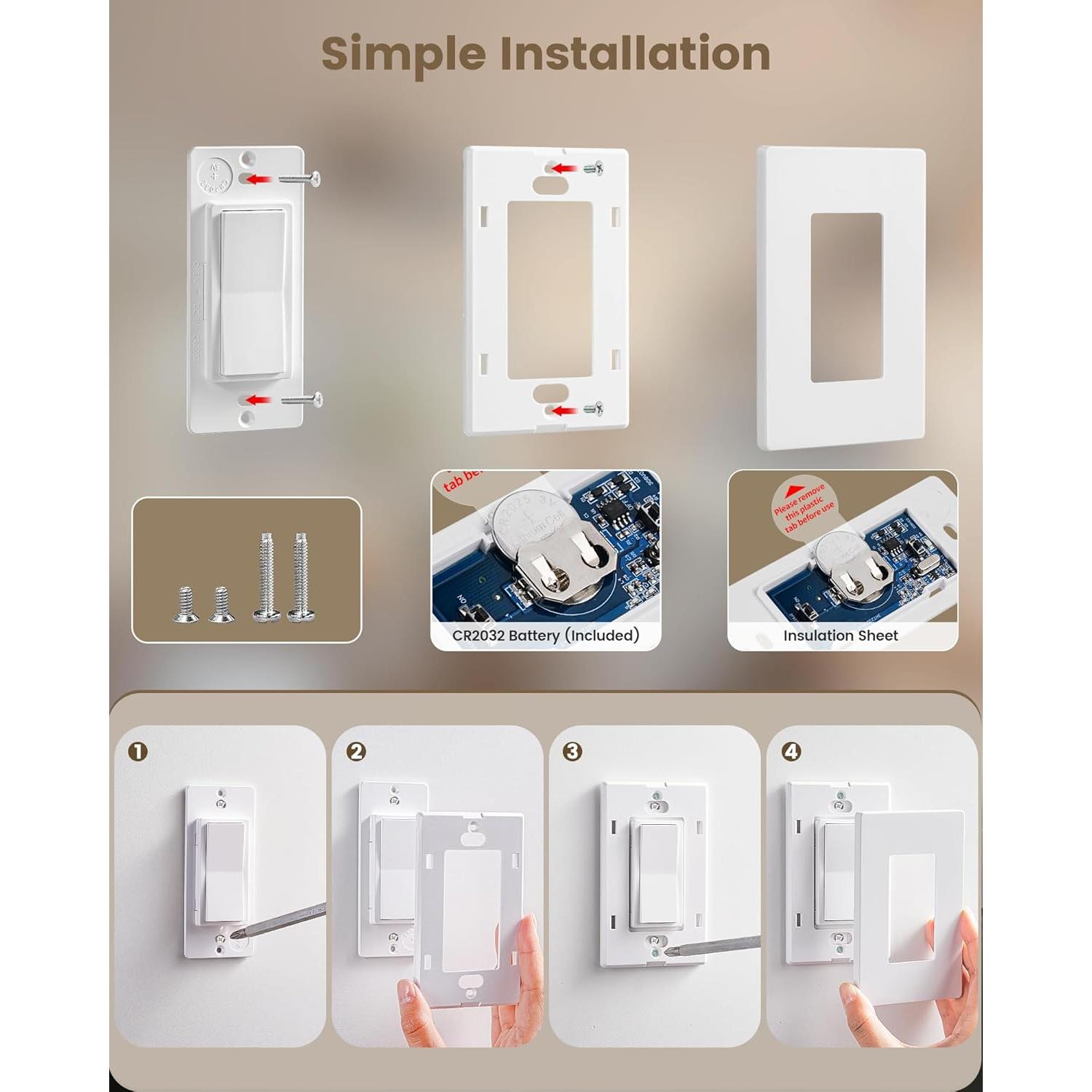 Enchufe de Luz Inalámbrico SURAIELEC con Control Remoto E26