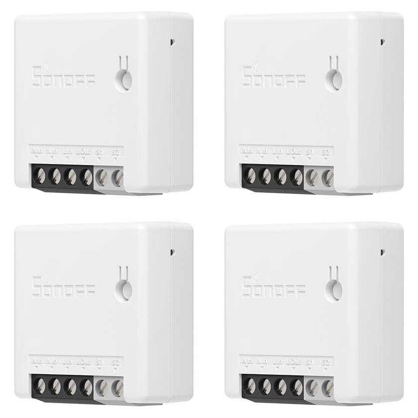 Interruptor de Luz Inteligente SONOFF ZBMINI 1000W Paquete de 4