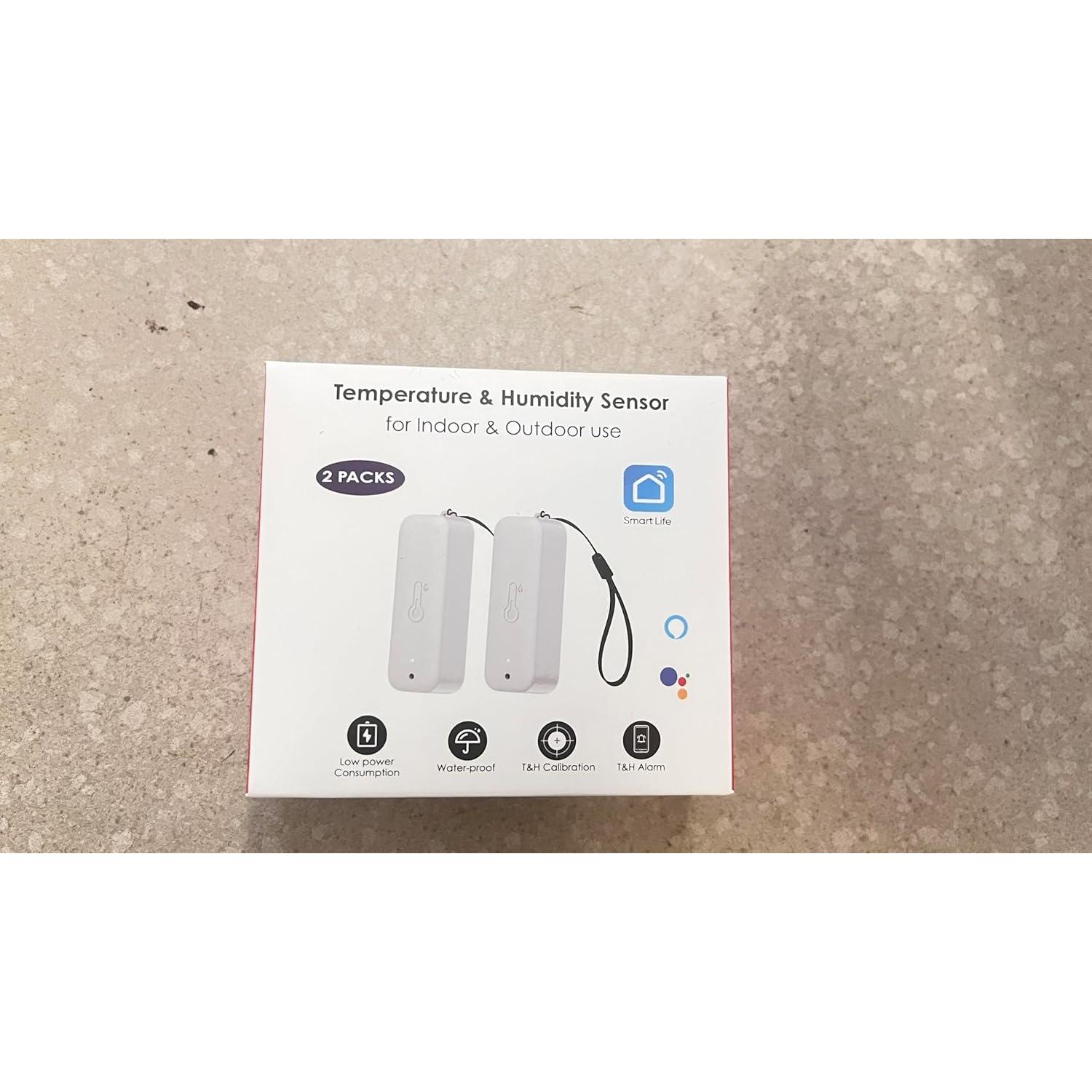 Higrómetro Termómetro Inteligente PHOVOLT IP65 2 Paquete