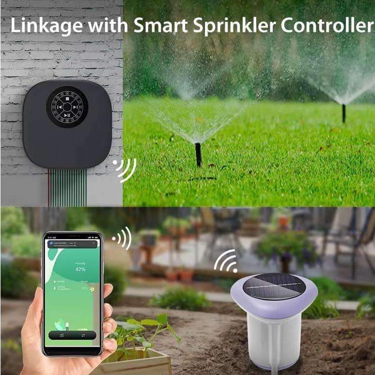 Sensor de Humedad y Temperatura Solar Zigbee Tuya 0-100% HR