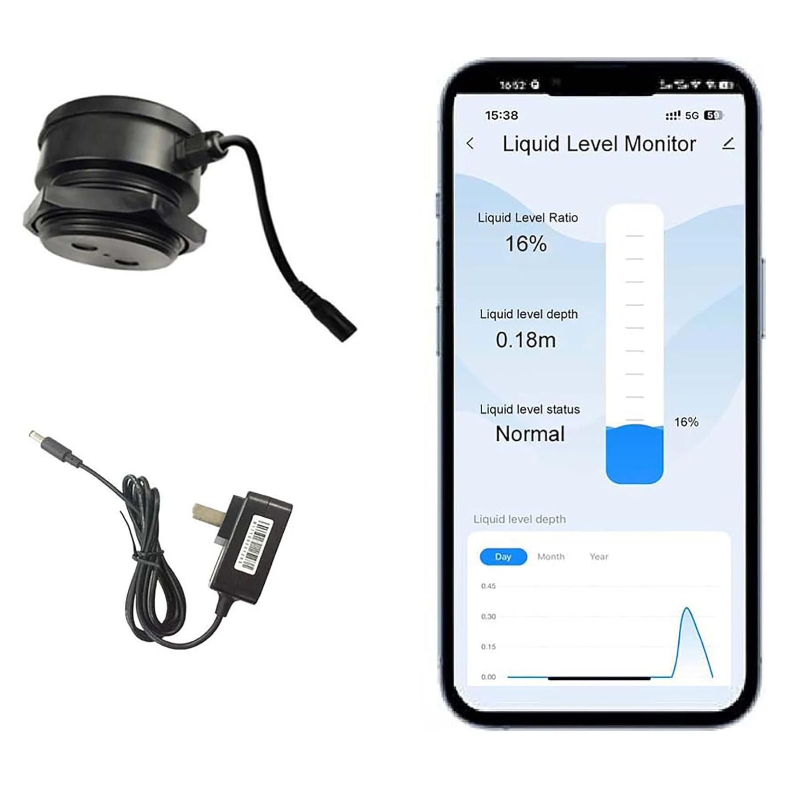 Sensor de Nivel de Tanque EPTTECH TLC2206 WiFi Ultrasonido