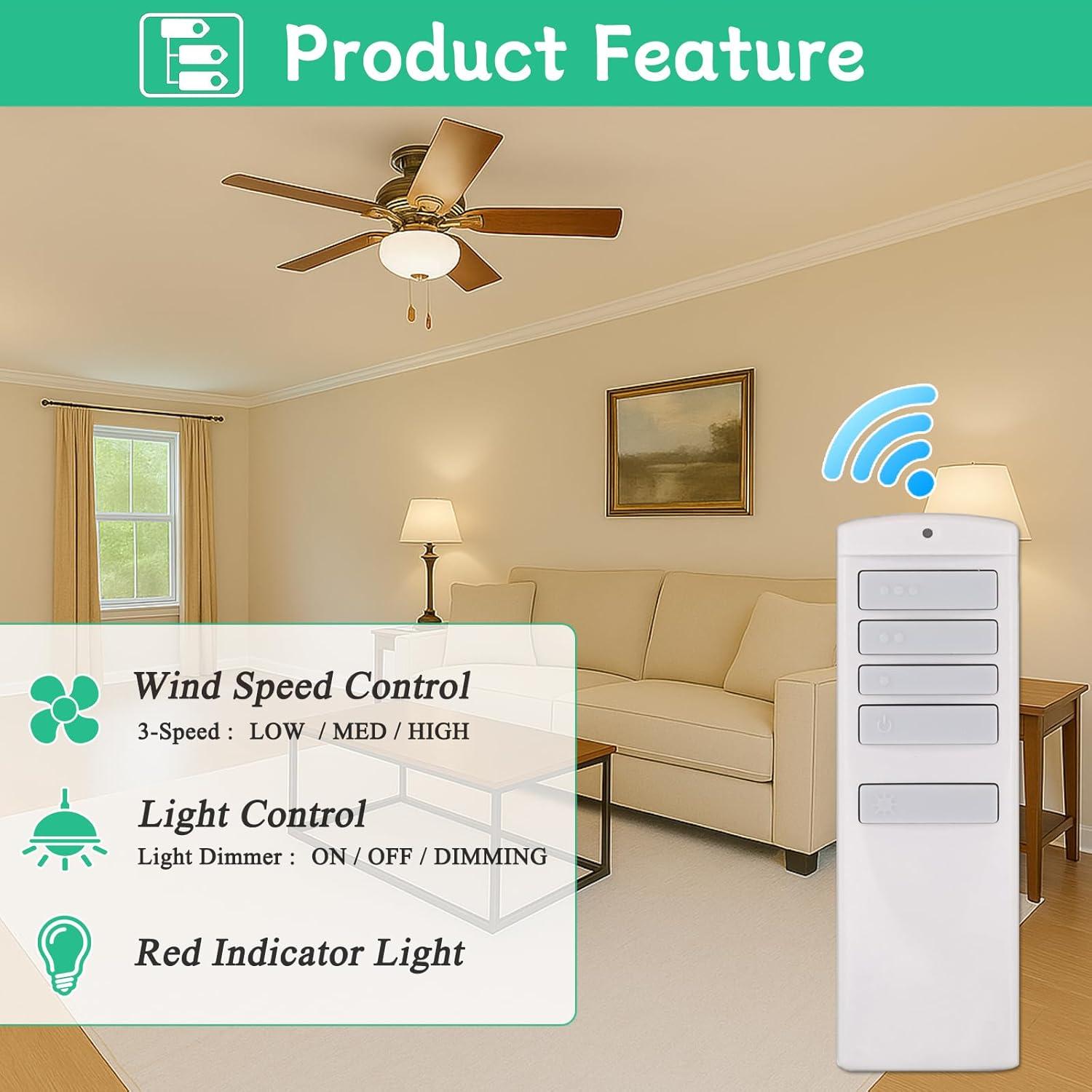 Control Remoto para Ventilador de Techo Harbor Breeze RC-92T