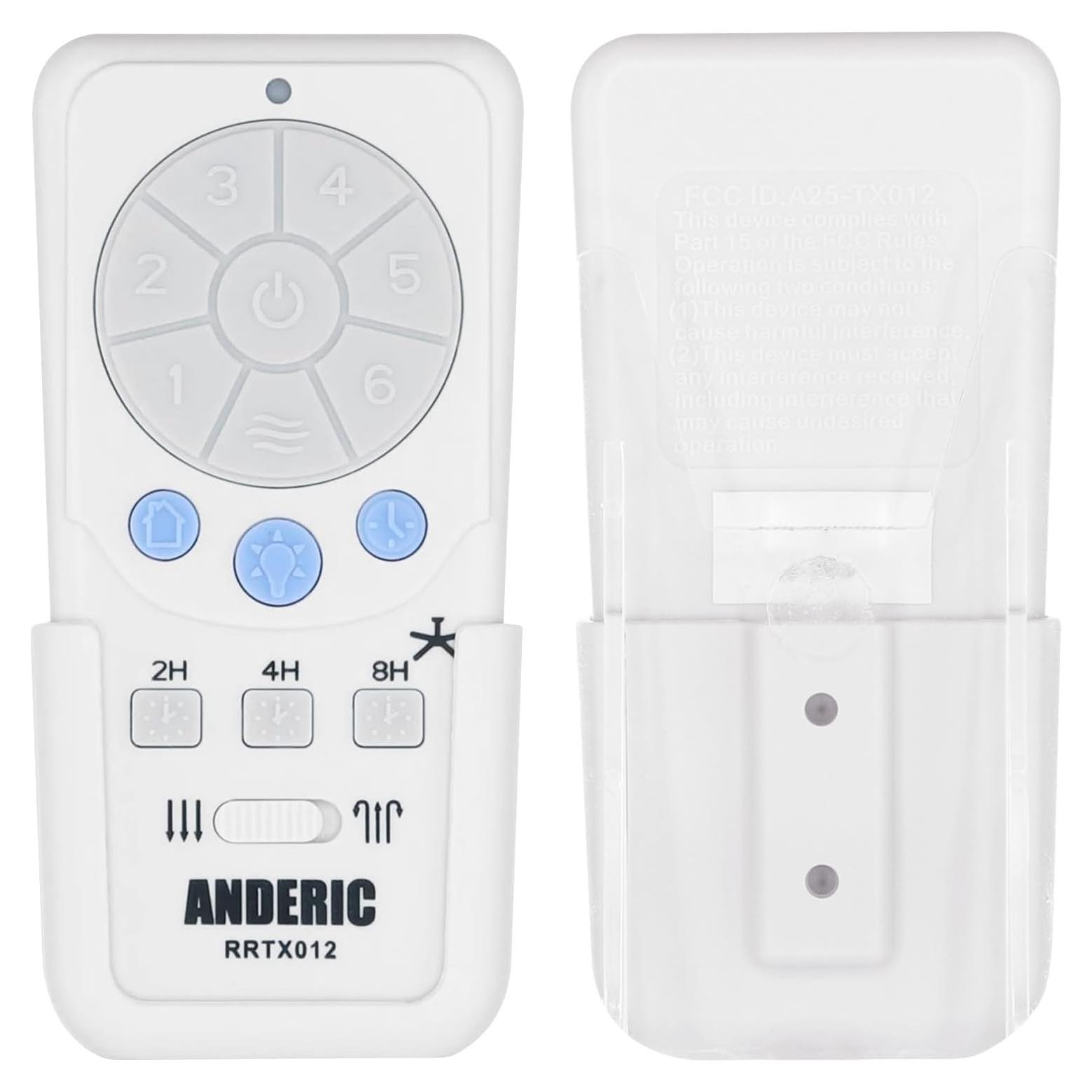Control Remoto Anderic RRTX012 para Ventilador de Techo DC