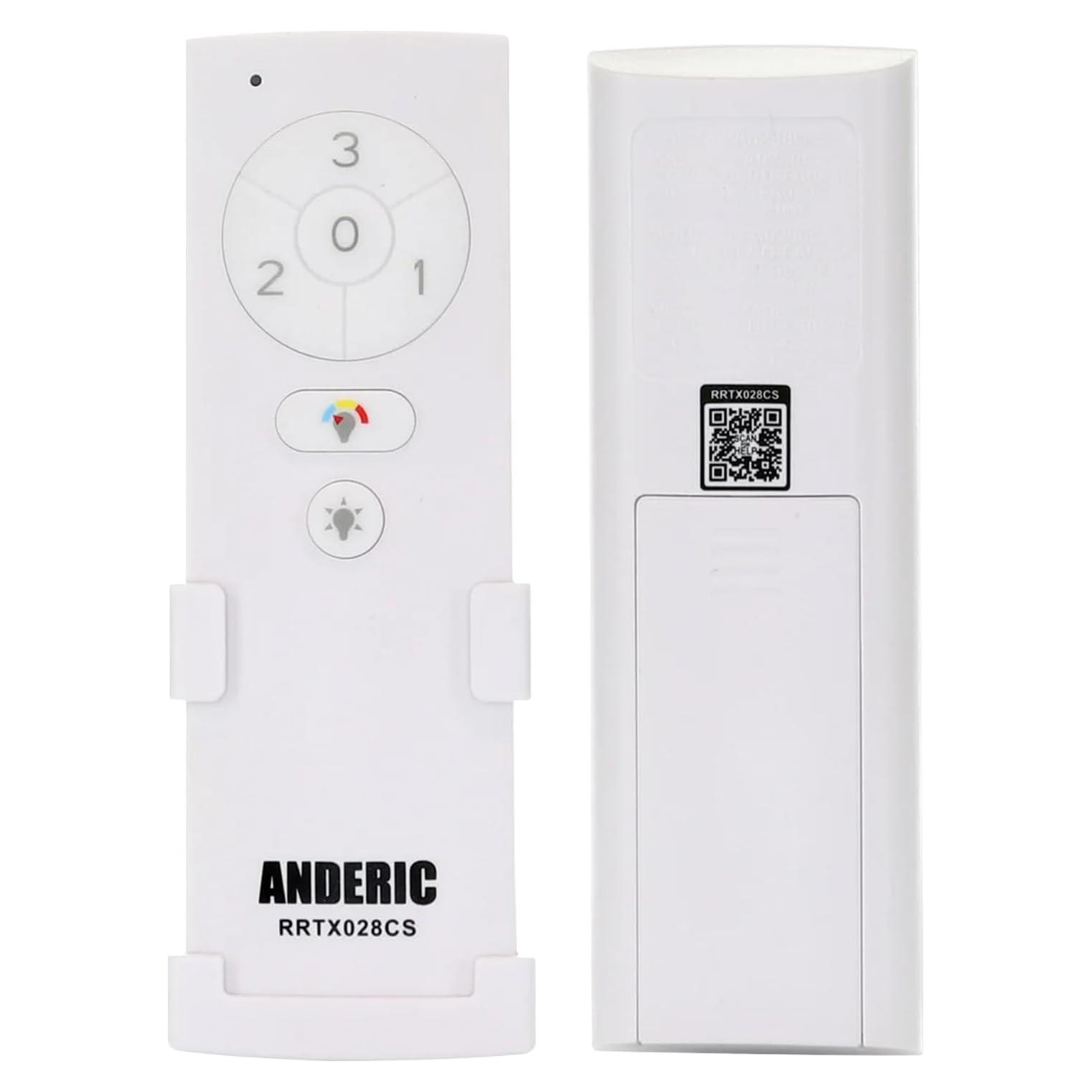Control Remoto Anderic RRTX028C-S para Ventilador de Techo