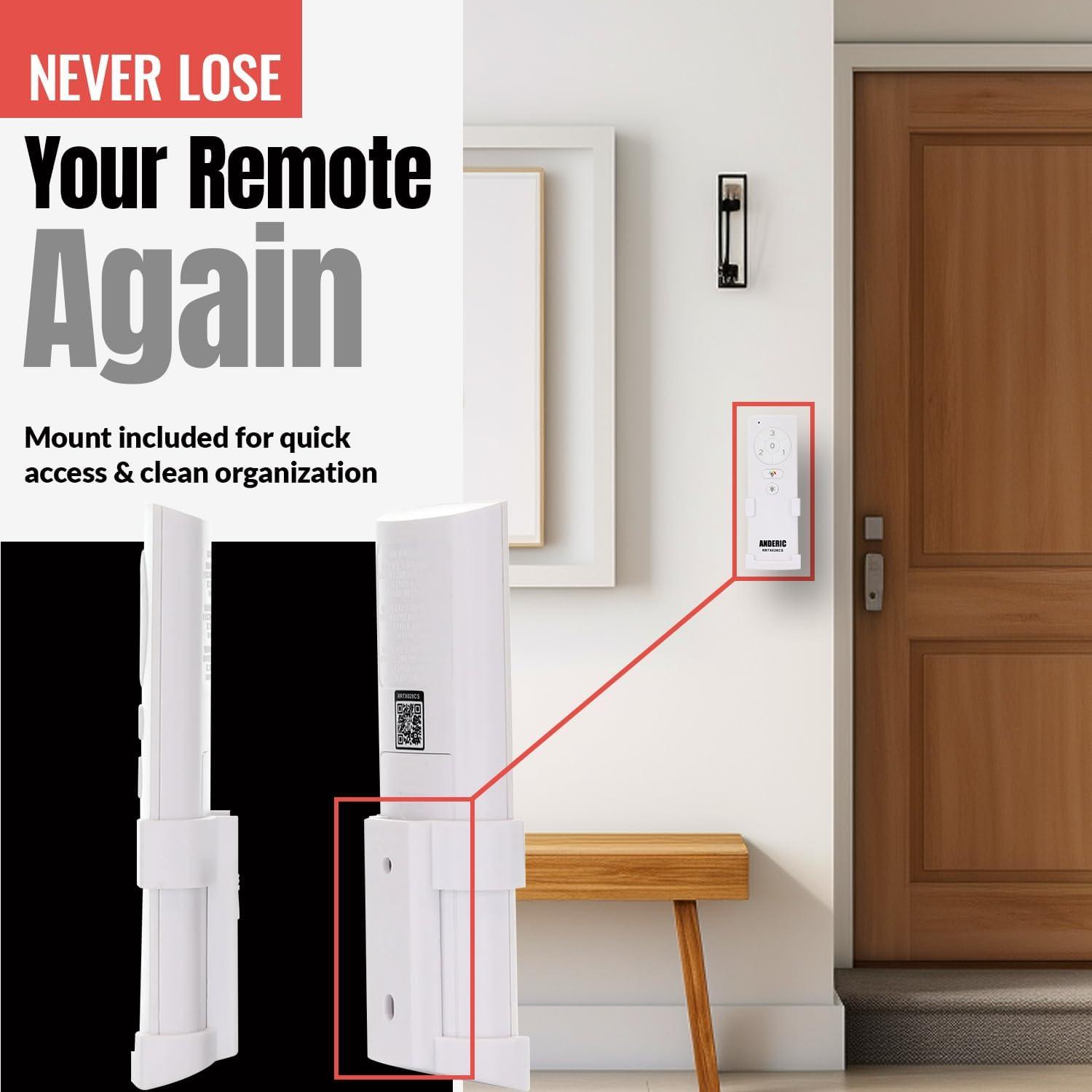 Control Remoto Anderic RRTX028C-S para Ventilador de Techo