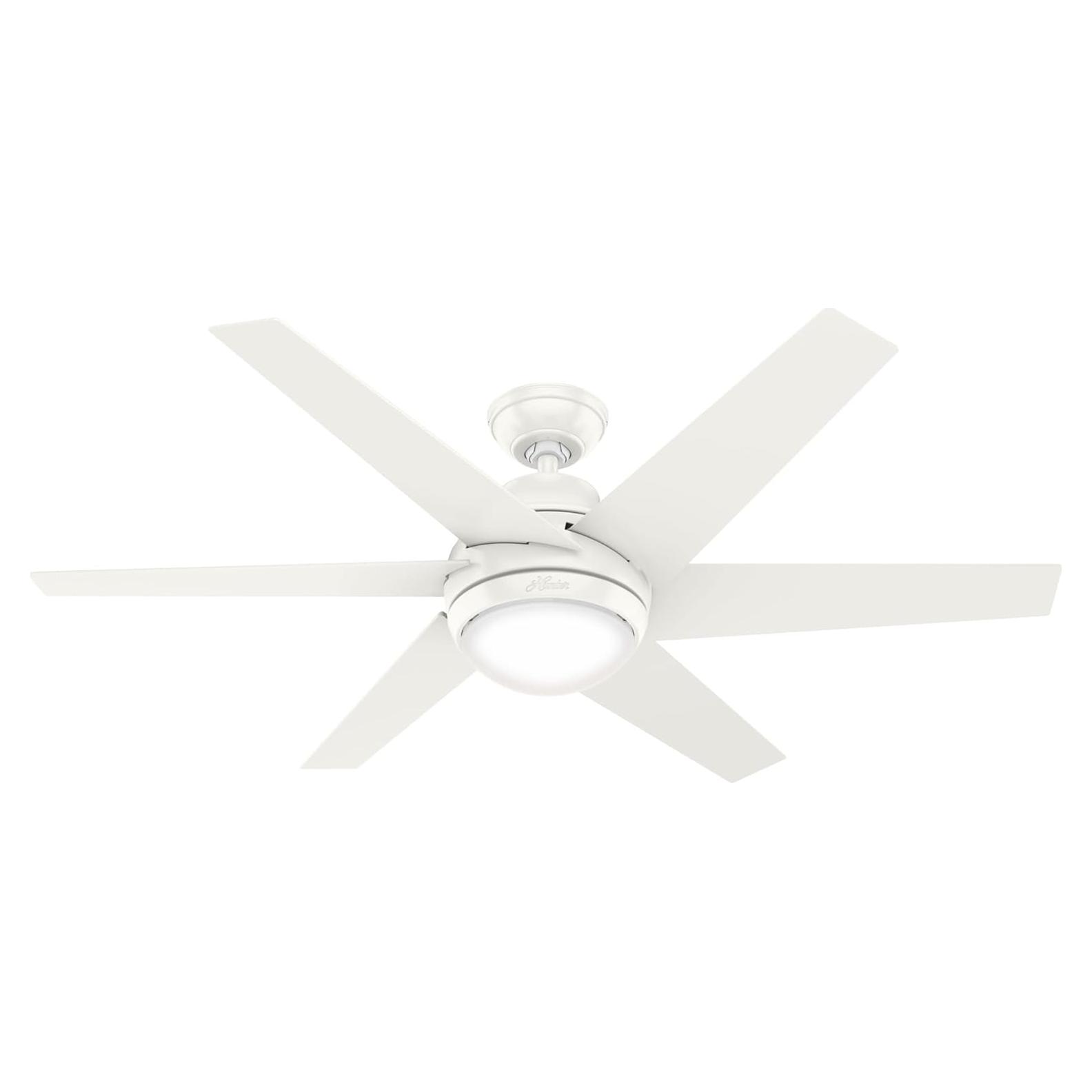 Ventilador de Techo Hunter Sotto 52" Blanco LED Control Remoto