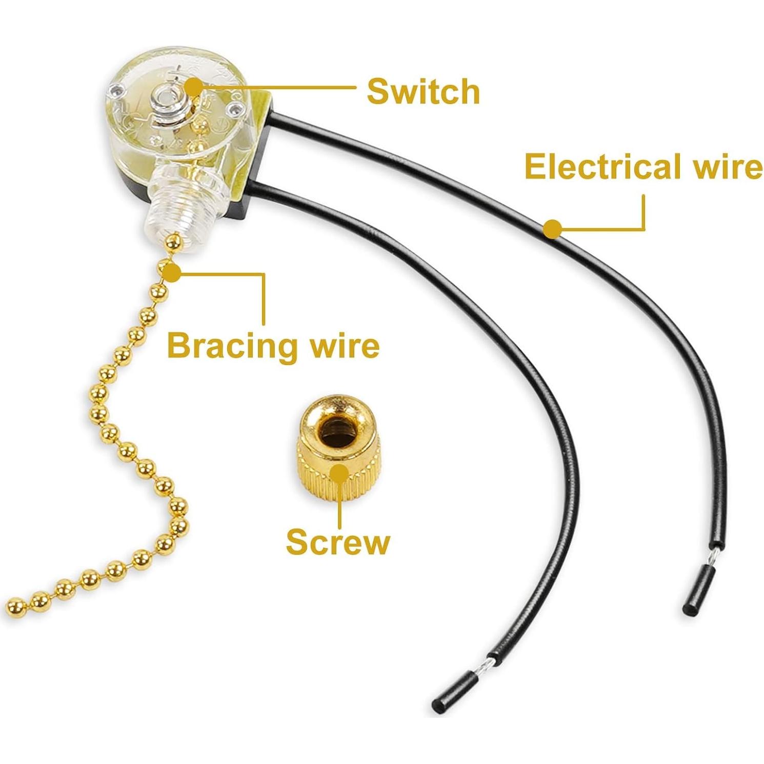 Interruptor de cadena de tracción AYNEFY - 4 piezas 3A/250V