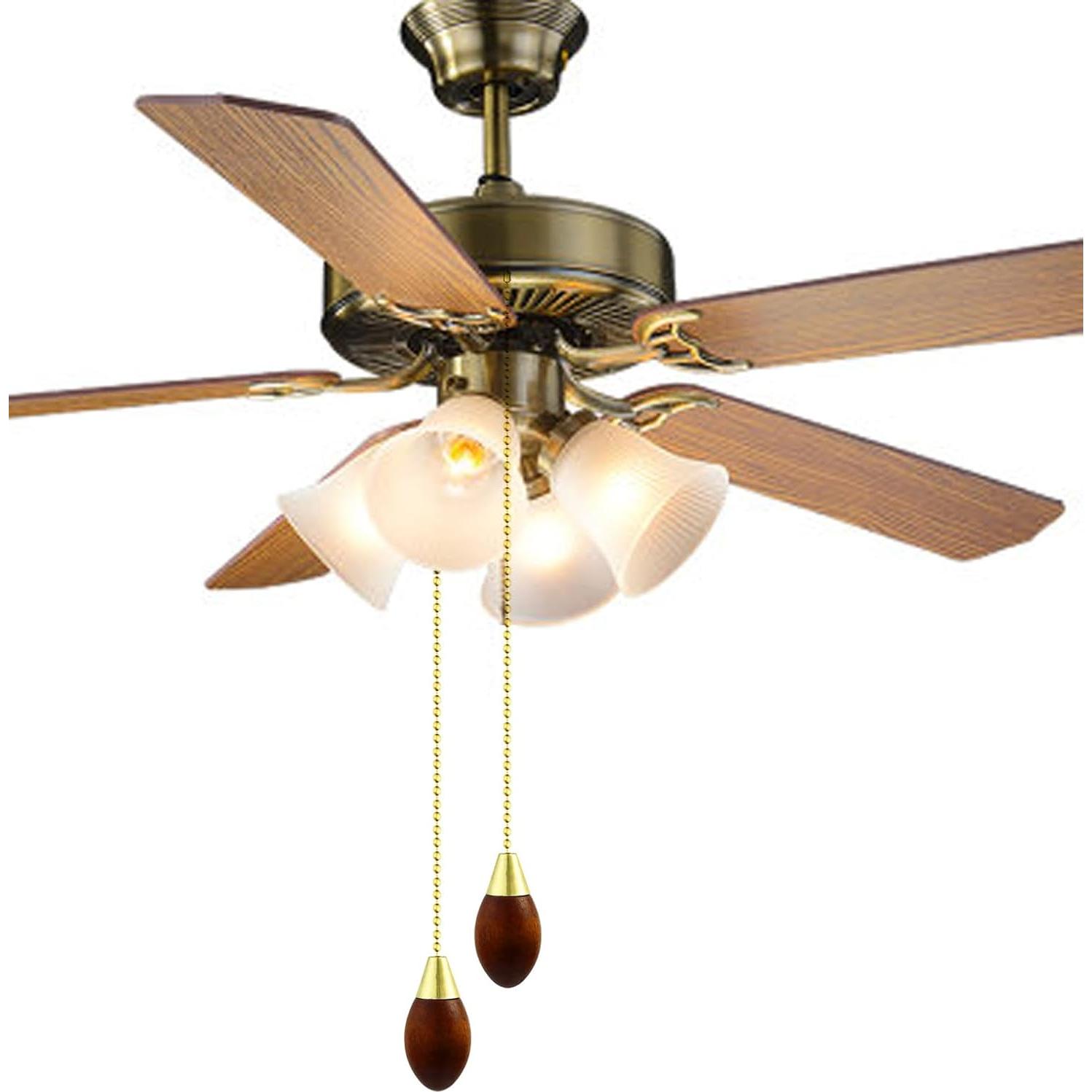 Cadenas de Extensión para Ventilador de Techo Hyamass 34.2 cm Dorado