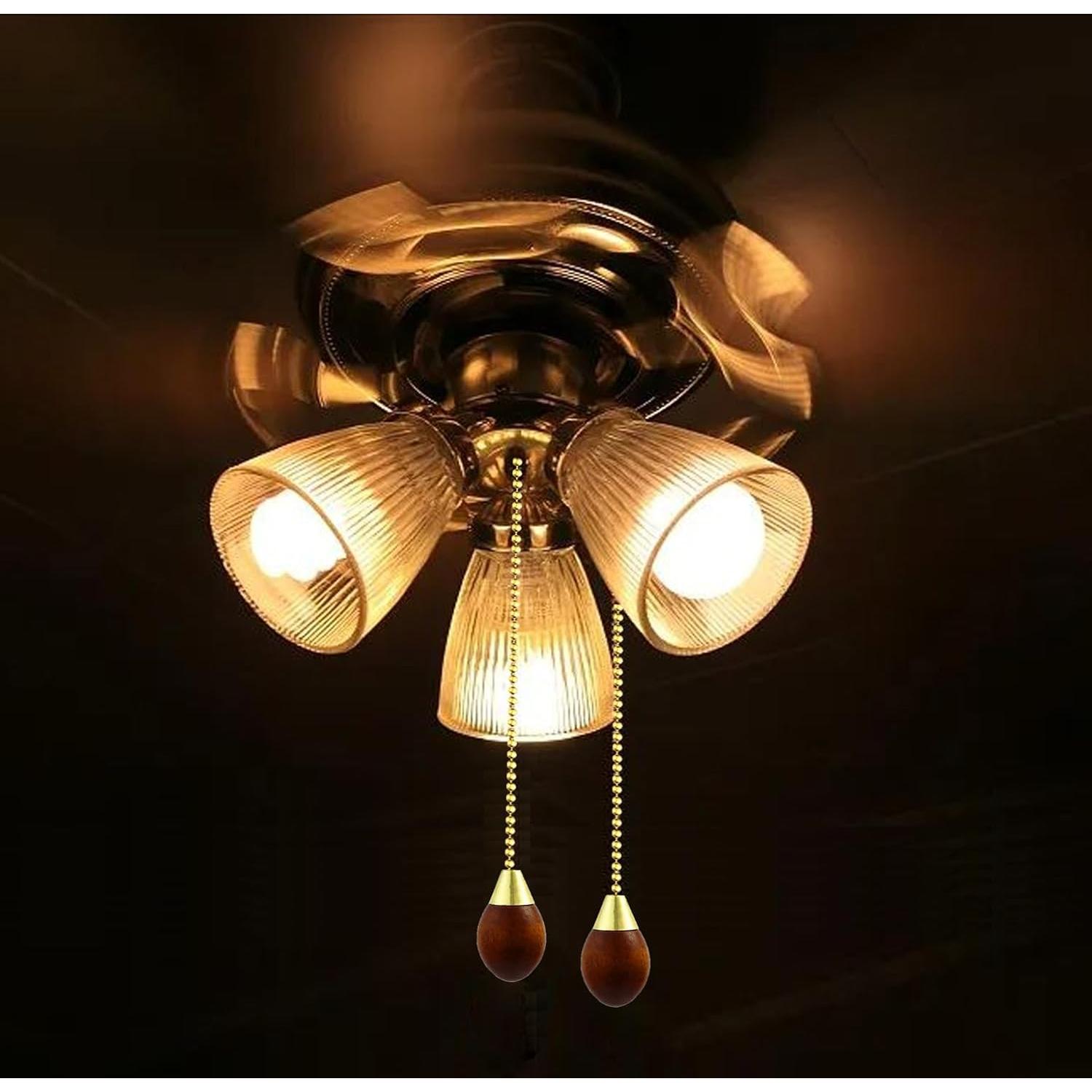 Cadenas de Extensión para Ventilador de Techo Hyamass 34.2 cm Dorado