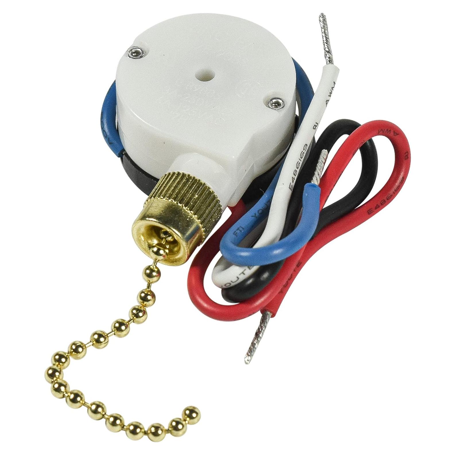 Interruptor de Ventilador de Techo HQRP 3 Velocidades 4 Cables