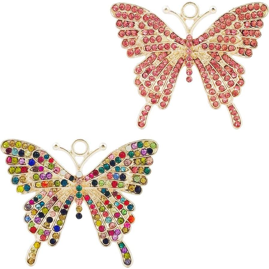 Cadena de Extensión para Luz de Ventilador Swiky - Mariposa Rosa y Variada