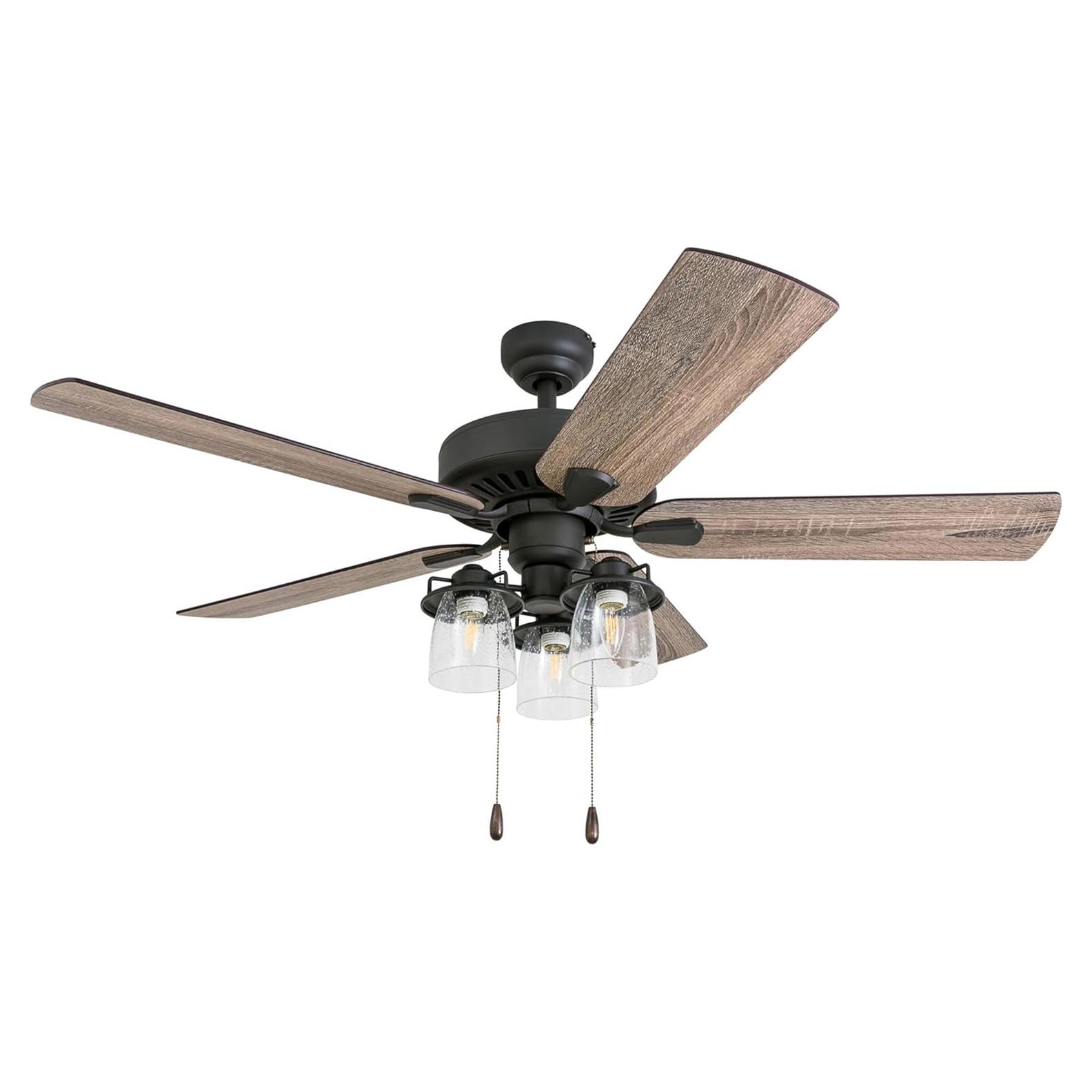 Ventilador de Techo Prominence Home Briarcrest 52" Bronce LED