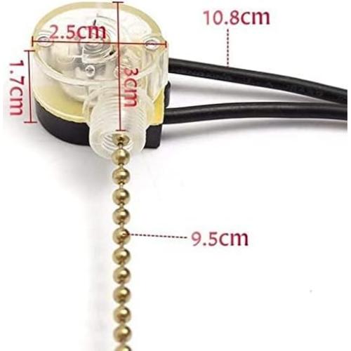 Cadena de Tirón de Reemplazo para Ventilador de Techo YuanHolumid