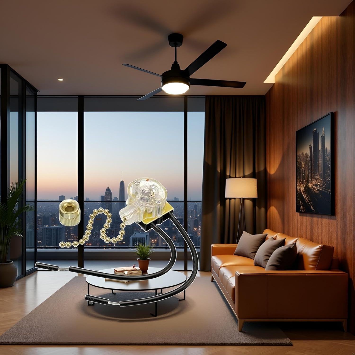 Cadena de Tirón de Reemplazo para Ventilador de Techo YuanHolumid