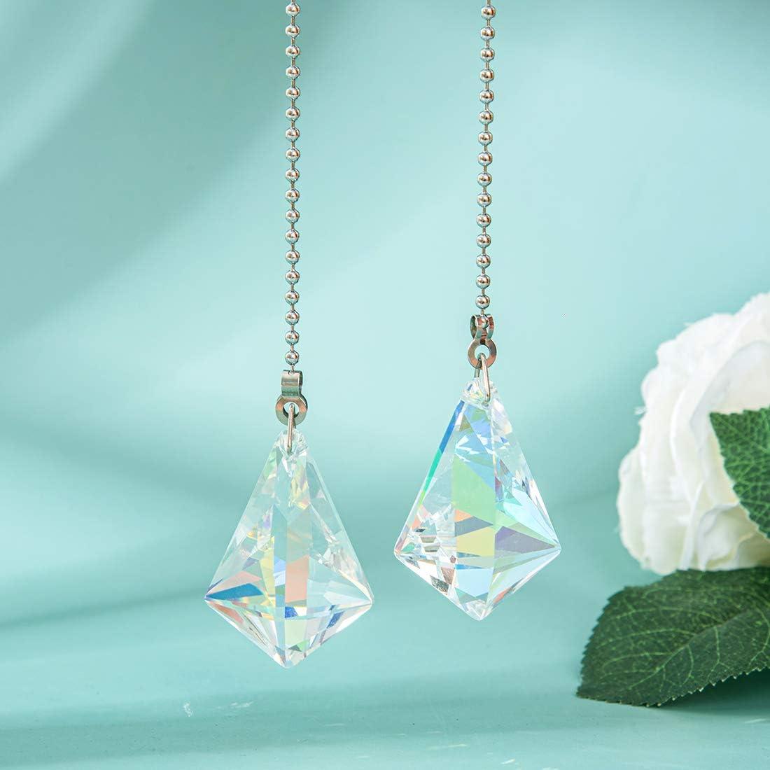 2 Piezas Cadena de Tirar de Cristal LONGSHENG 50 cm