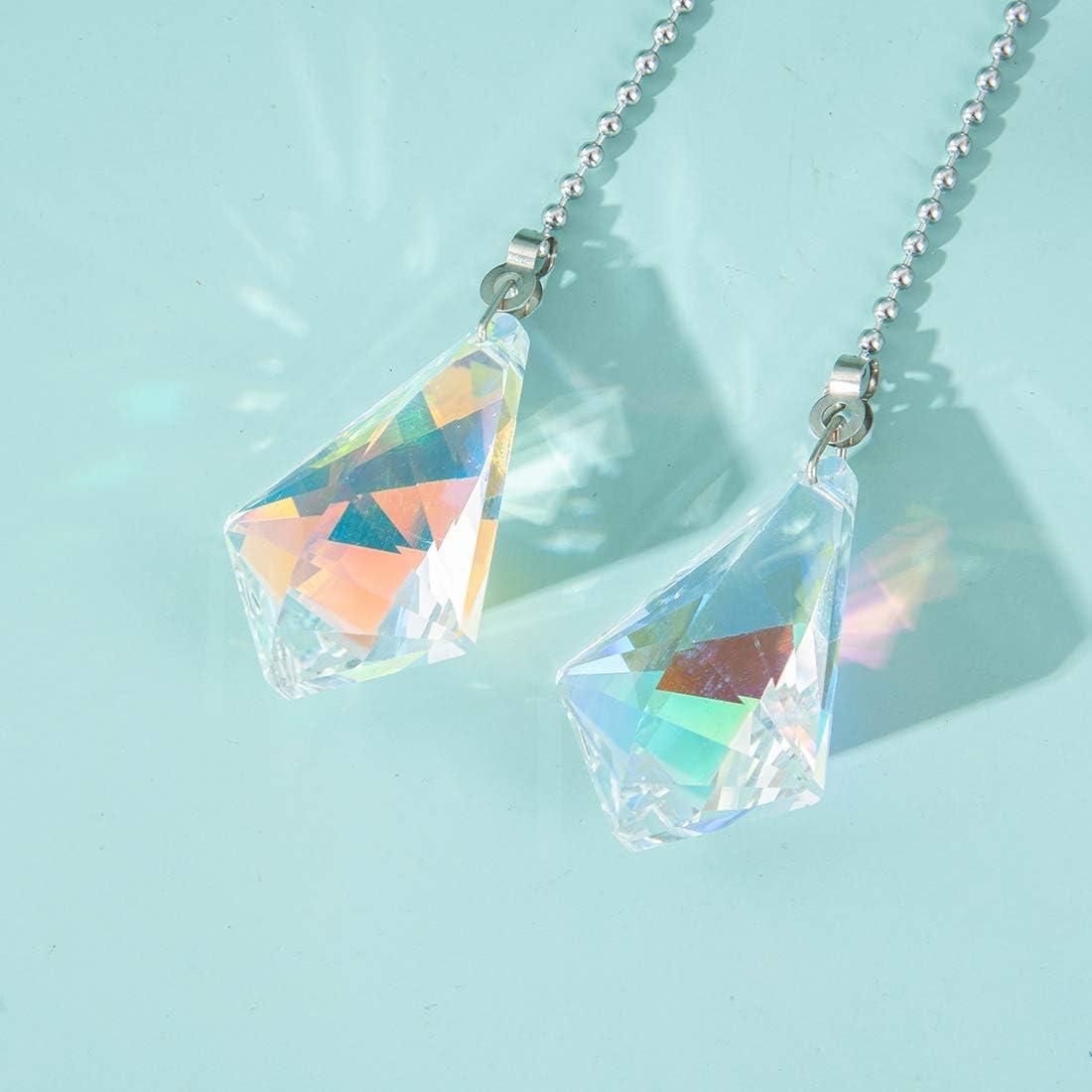 2 Piezas Cadena de Tirar de Cristal LONGSHENG 50 cm