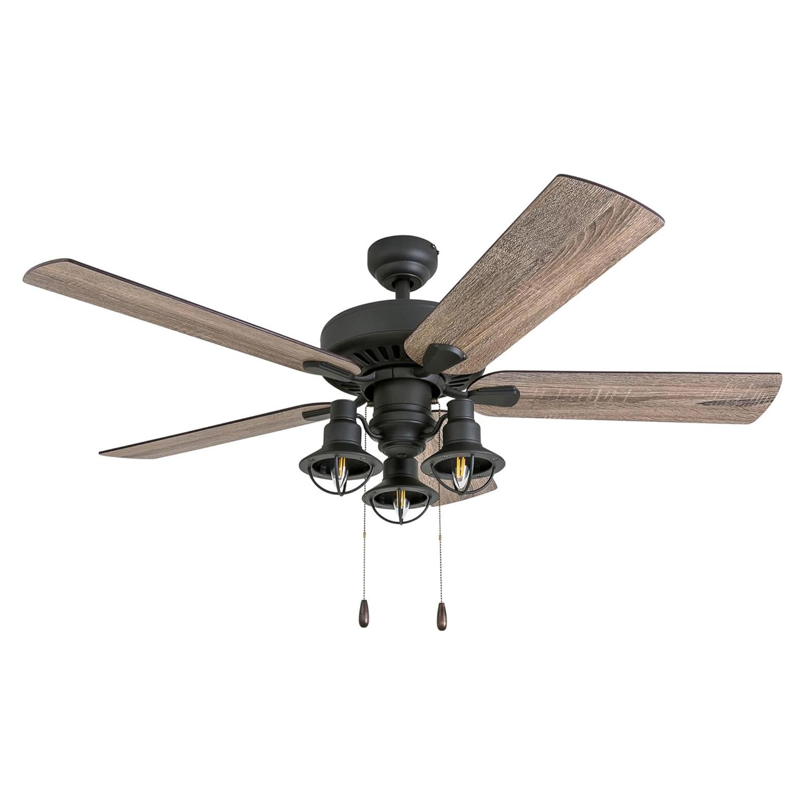 Ventilador de Techo Prominence Home Ennora 132 cm Bronce LED