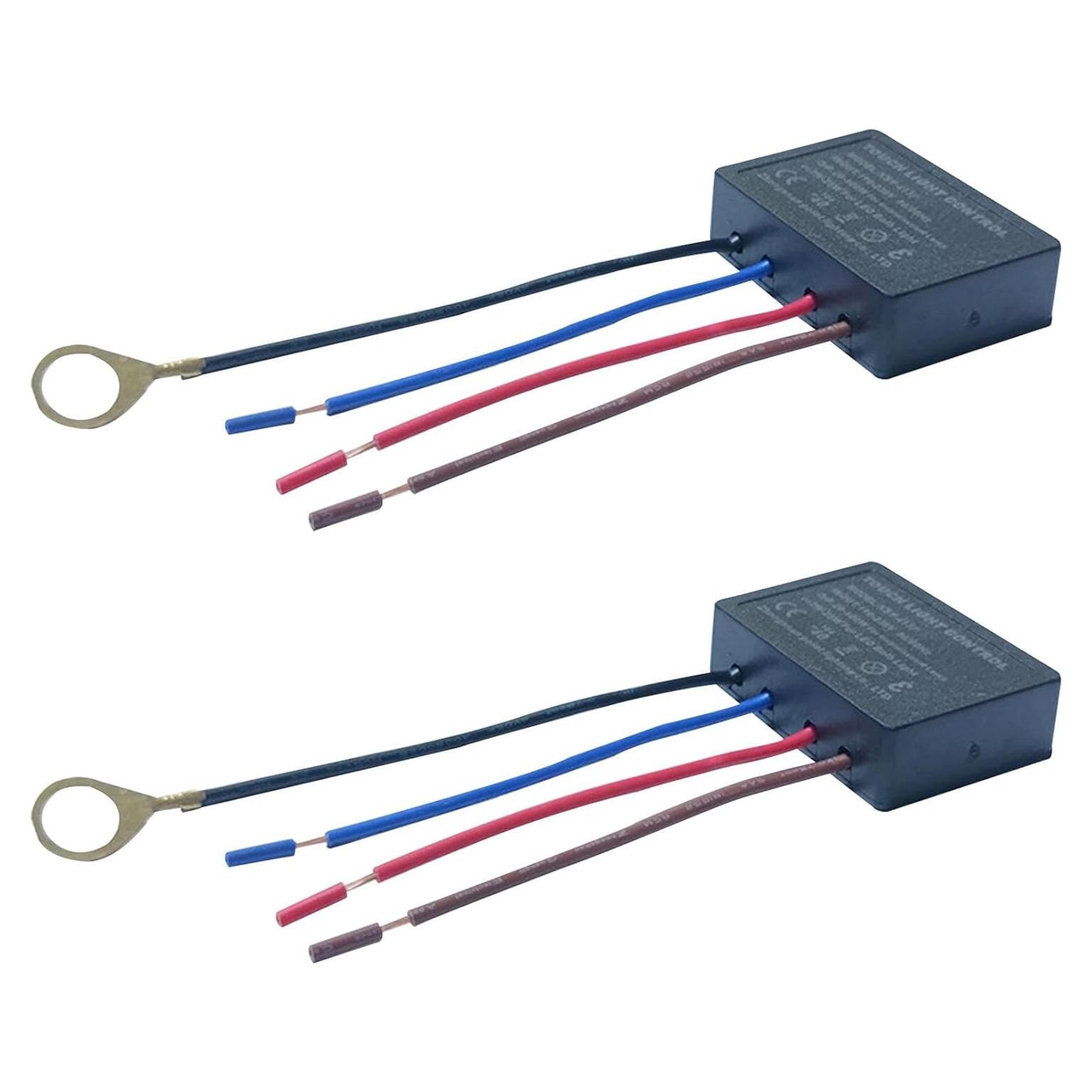 Kit de 2 Interruptores de Atenuación Táctil Herxsin 3 Niveles