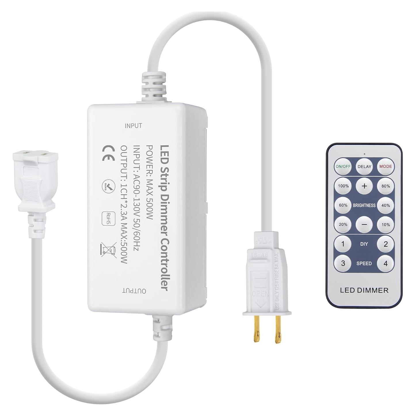 Controlador LED COB Aclorol AC 110V-130V con Control Remoto