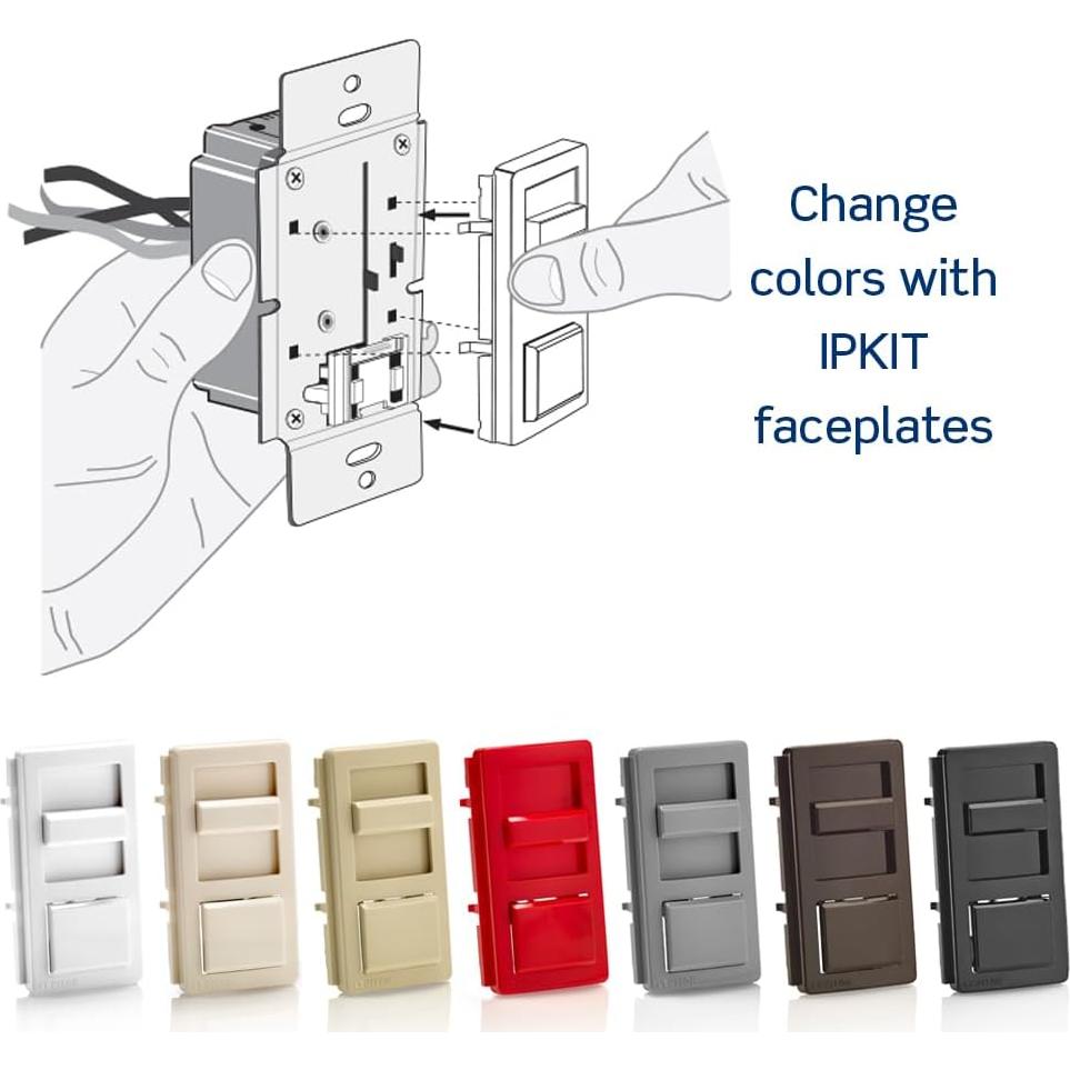 Interruptor Regulador Leviton IPL06-10Z para LED y Halógenas