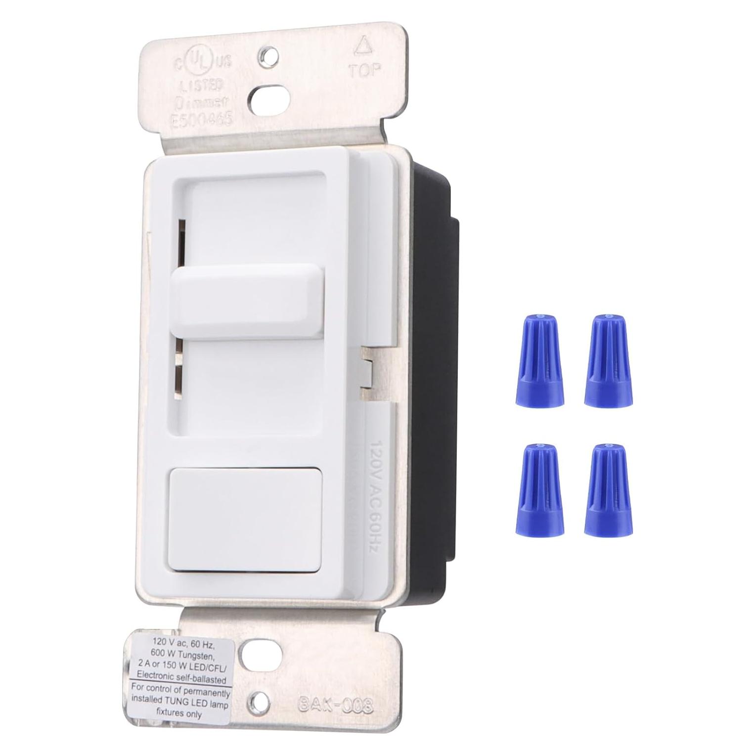 Interruptor Regulador Wengart BAK-008, 150W LED y 600W Incandescentes