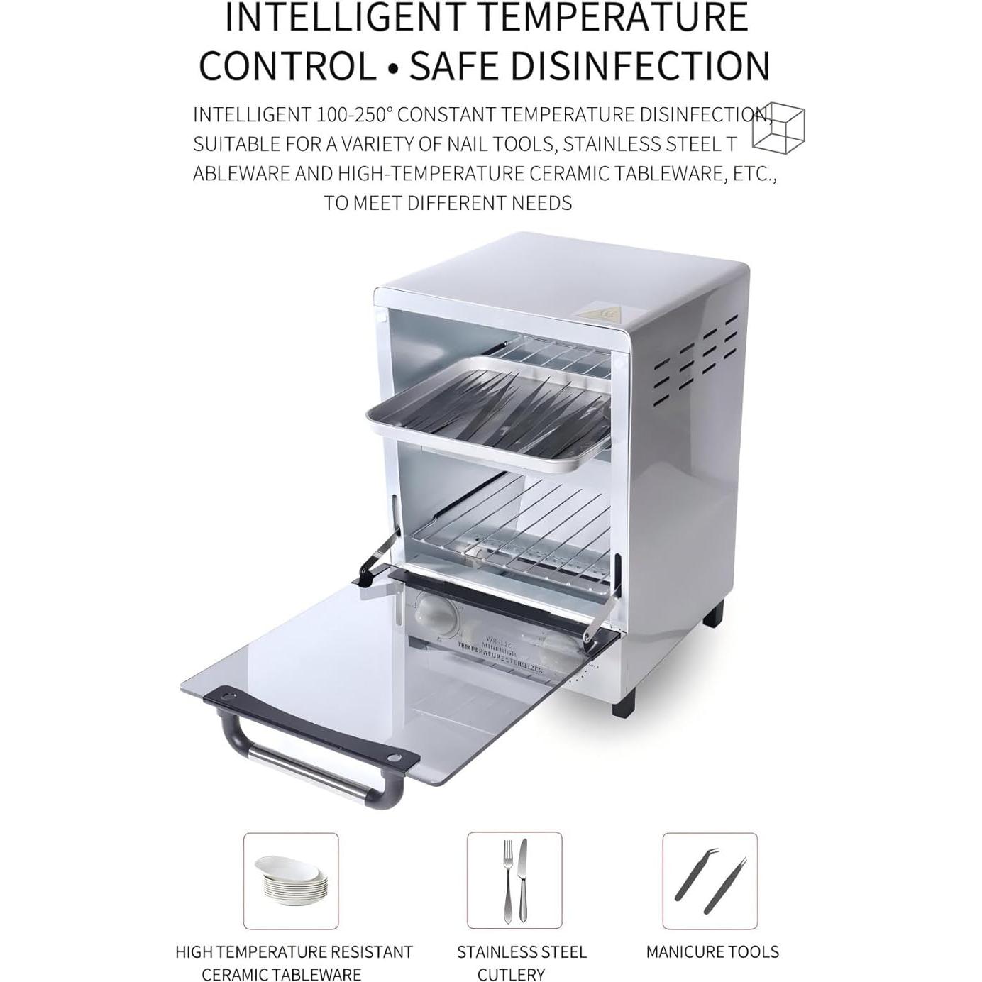 Esterilizador de Herramientas de Uñas Winb 12L Acero Inoxidable