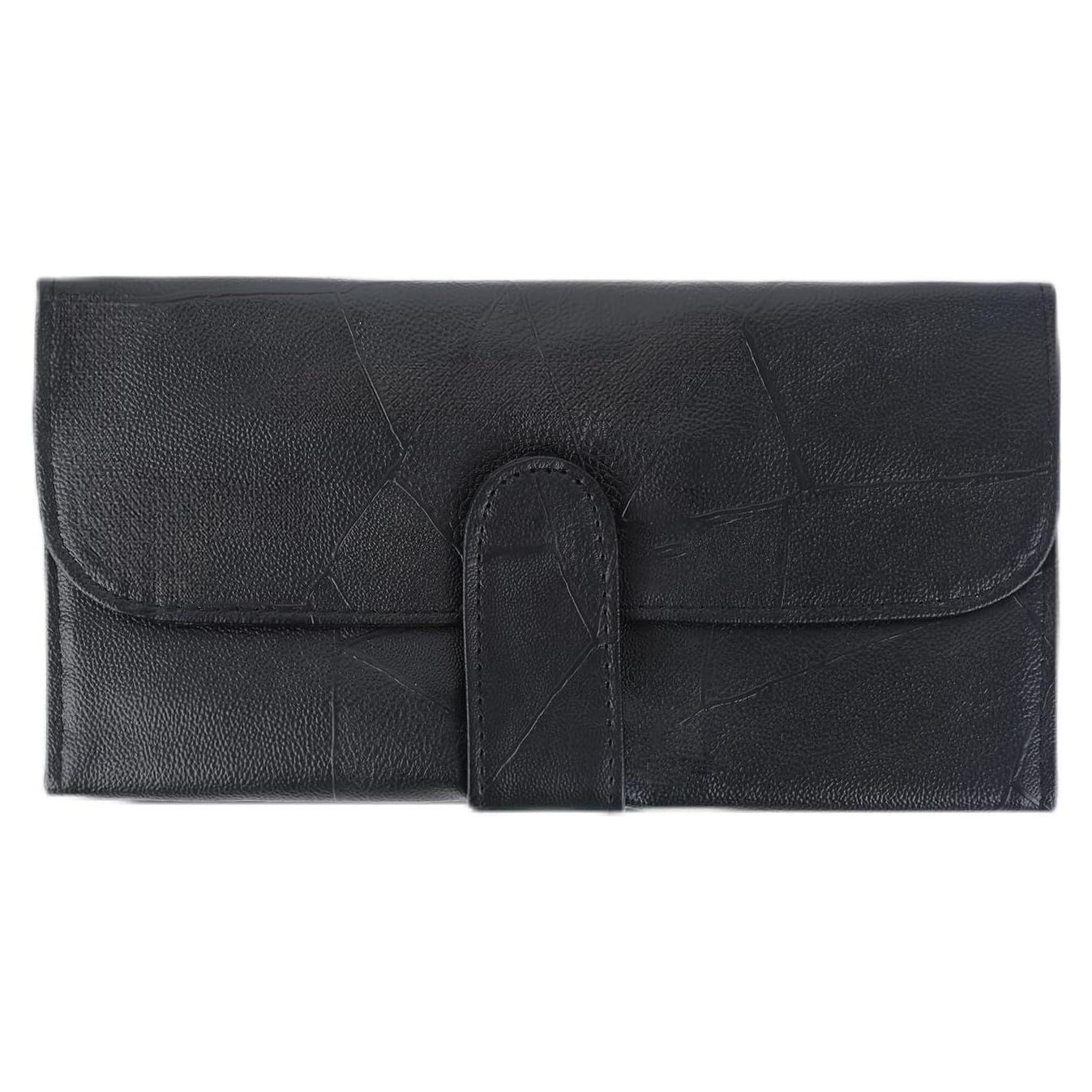 Organizador de Brochas de Maquillaje JJUNW Plegable Negro PU