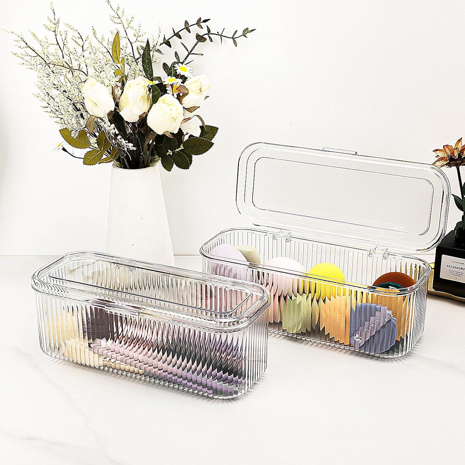 Organizador de Brochas de Maquillaje JessLab, Transparente, 1 Compartimento