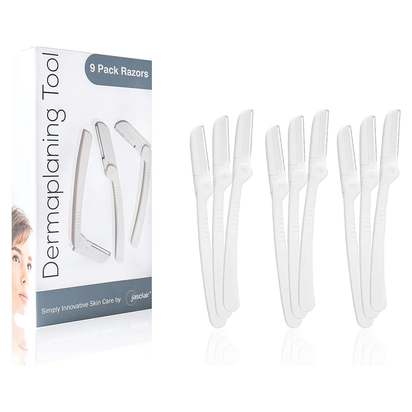 Kit de Dermaplaning Jasclair - 9 Herramientas para Afeitado Facial
