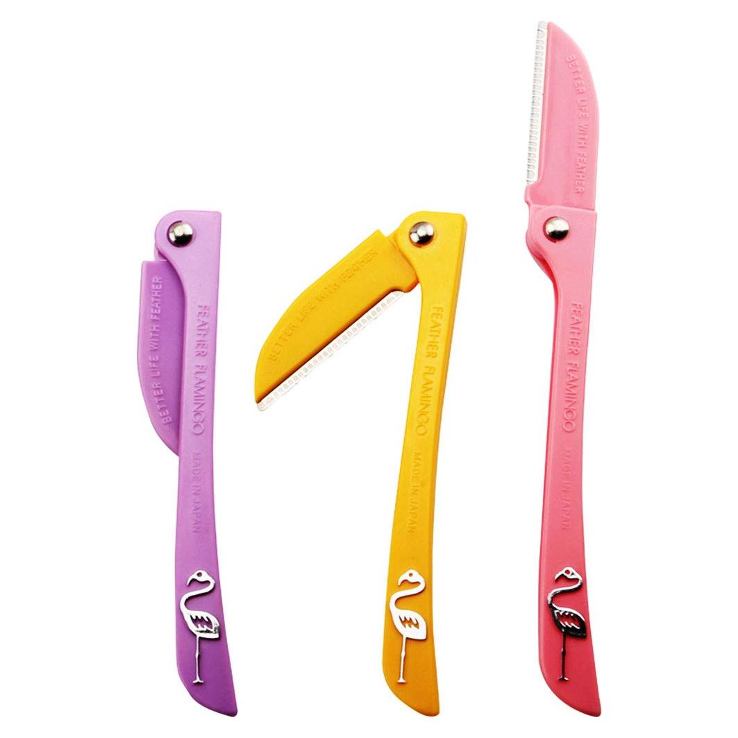 Rasuradora de Cejas Limo 3 Pcs - Morado, Amarillo, Rosa