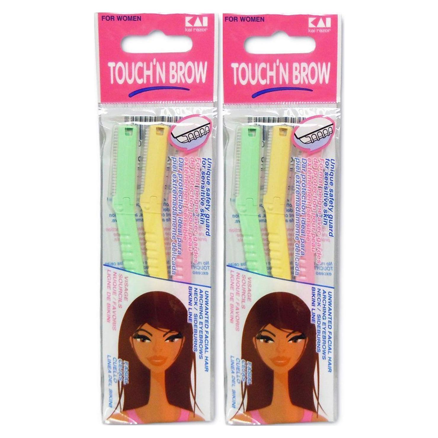 Afeitadora de Cejas KAI TOUCH N BROW - Paquete de 2