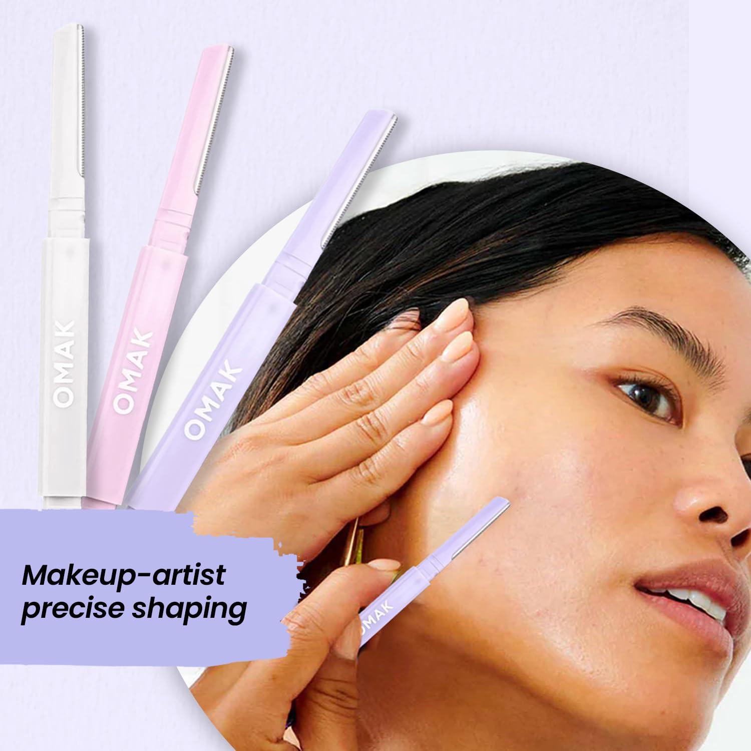 Rasuradora Doble Cara OMAK para Mujeres - 6 Piezas, Acero Inoxidable