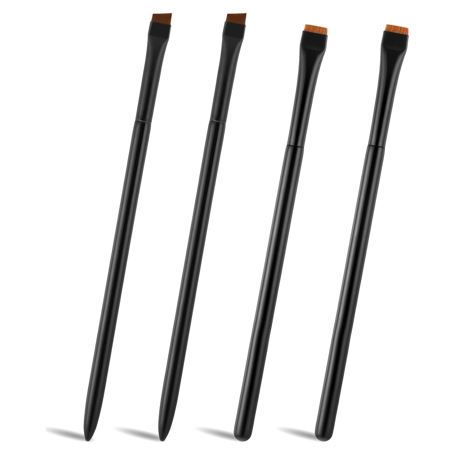 Juego de Brochas para Cejas Alrhso 4 Piezas Cerdas Ultra Finas