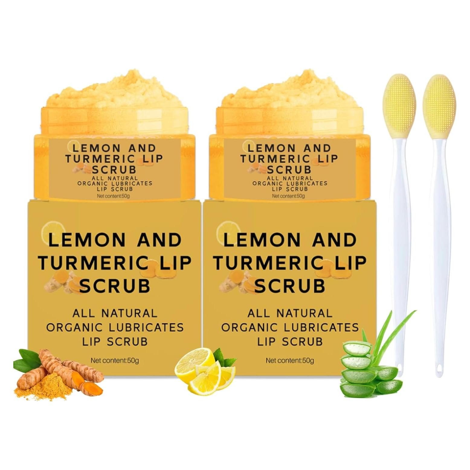 Exfoliante Labial de Limón y Cúrcuma MrCuvaryas 50g x2