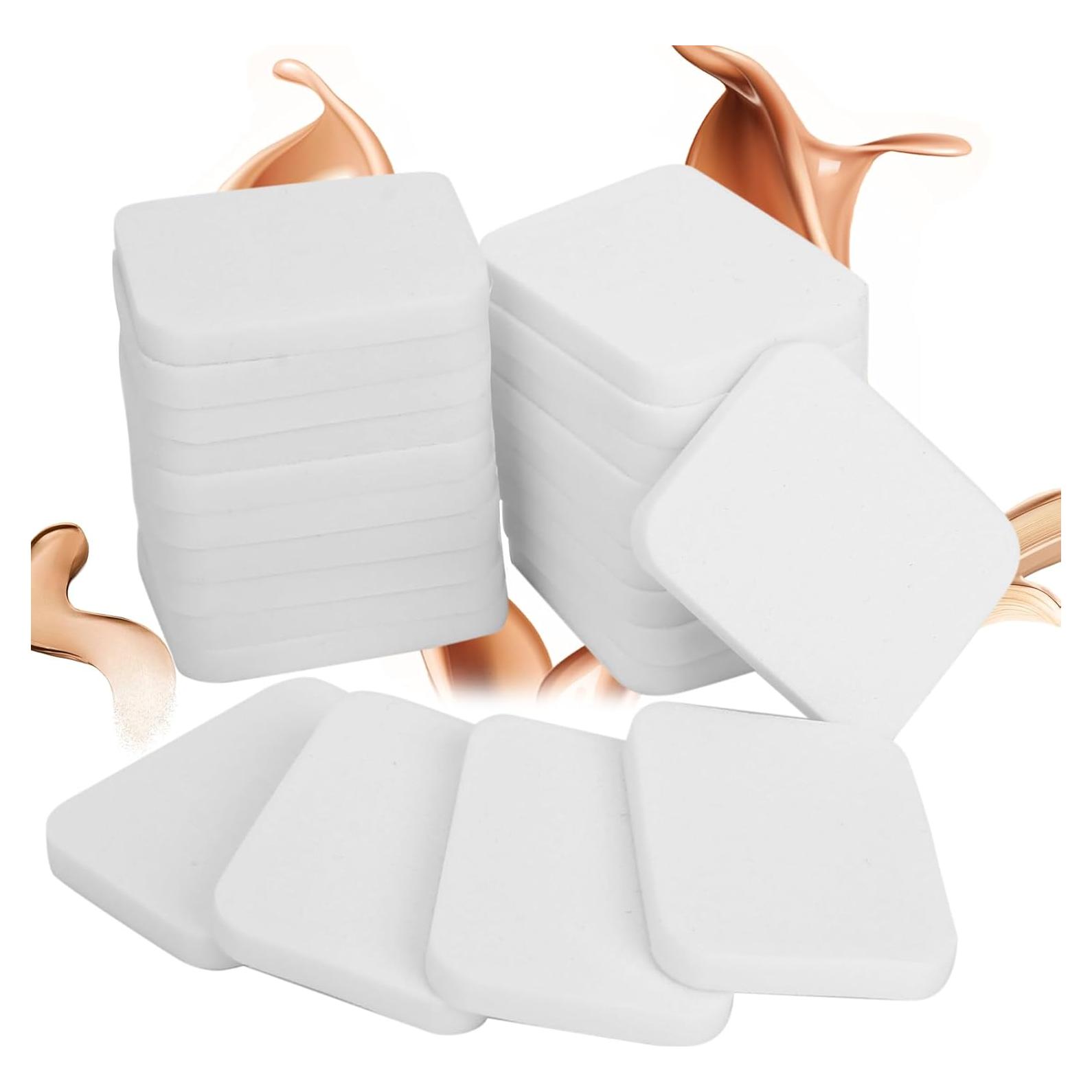 20 Esponjas Cosméticas Cuadradas Sliverdew para Maquillaje