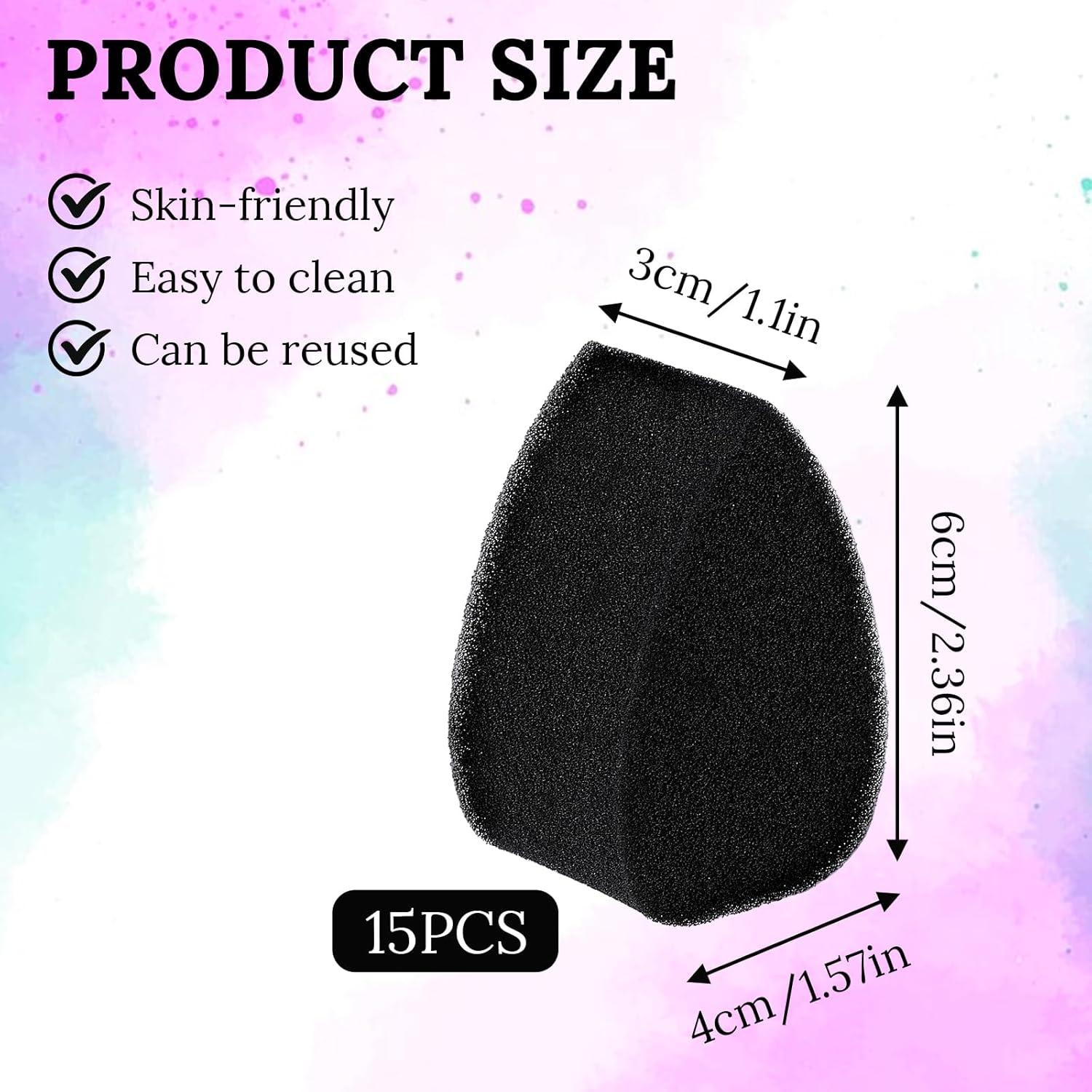 15 Esponjas de Pintura Facial Reutilizables WY LIGHTING 6x4x3 cm