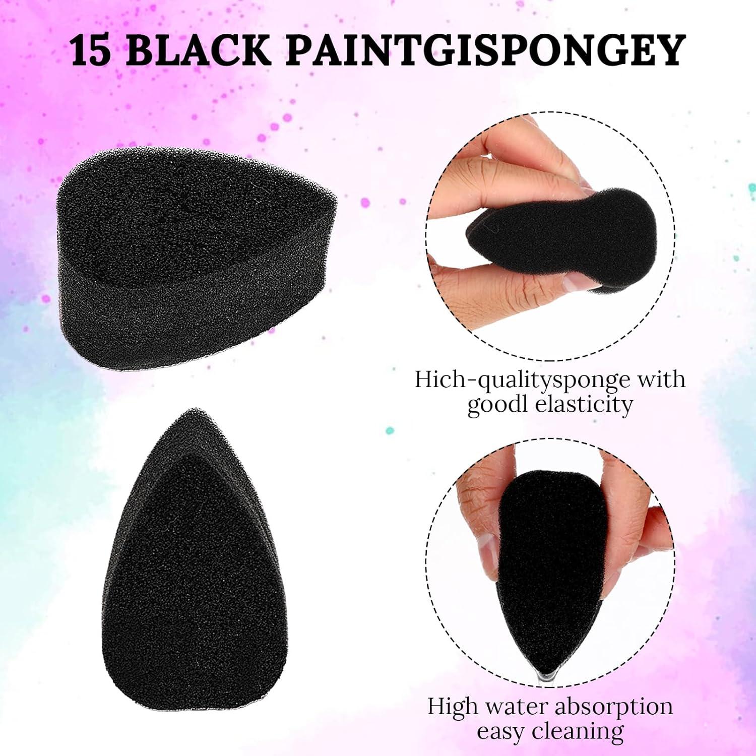 15 Esponjas de Pintura Facial Reutilizables WY LIGHTING 6x4x3 cm