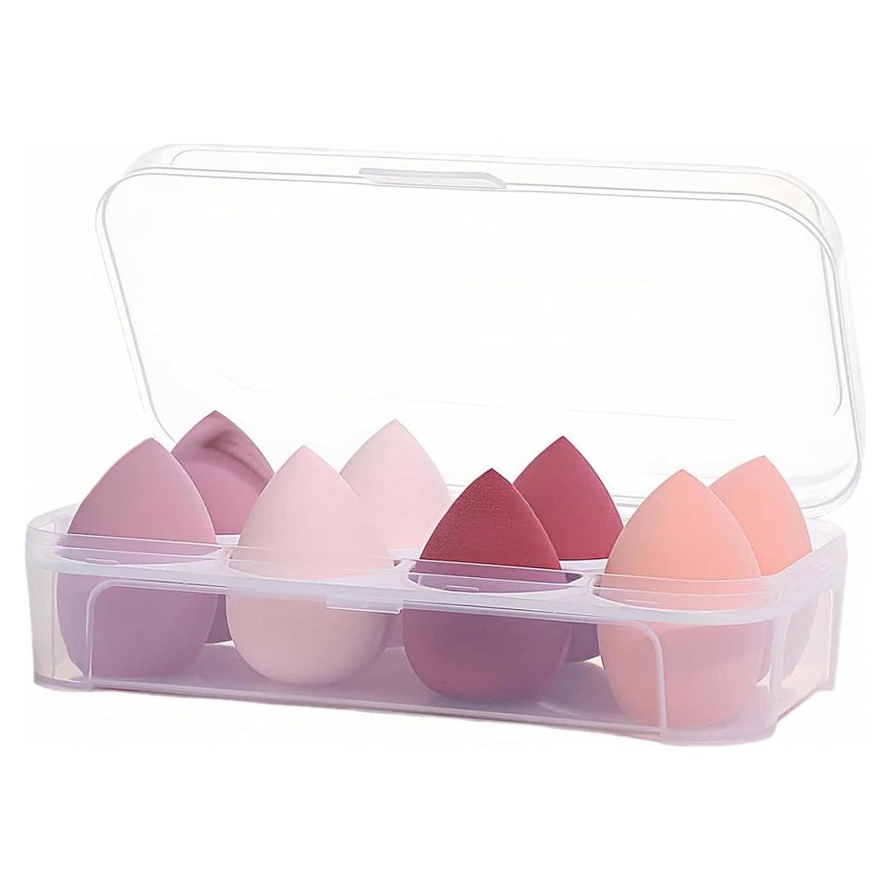 Juego de 8 Esponjas de Maquillaje Sin Látex FANBODTA - Ultra Suaves