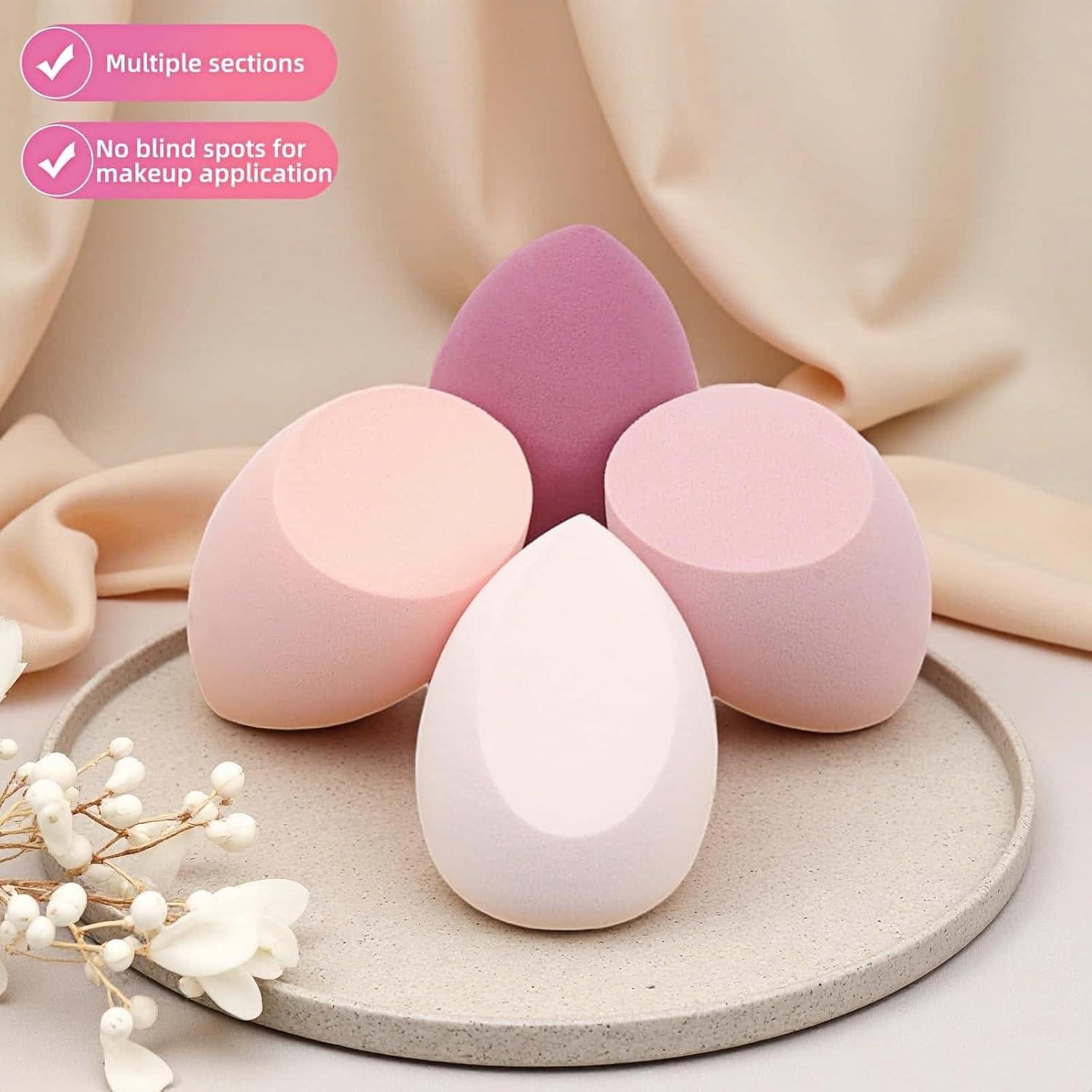 Juego de 8 Esponjas de Maquillaje Sin Látex FANBODTA - Ultra Suaves