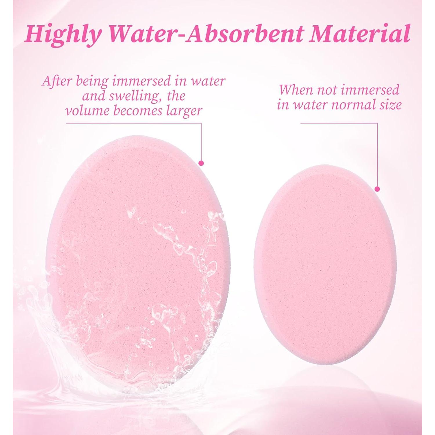 Set de 4 Esponjas Ovaladas de Maquillaje ValueBargain - Húmedas y Secas