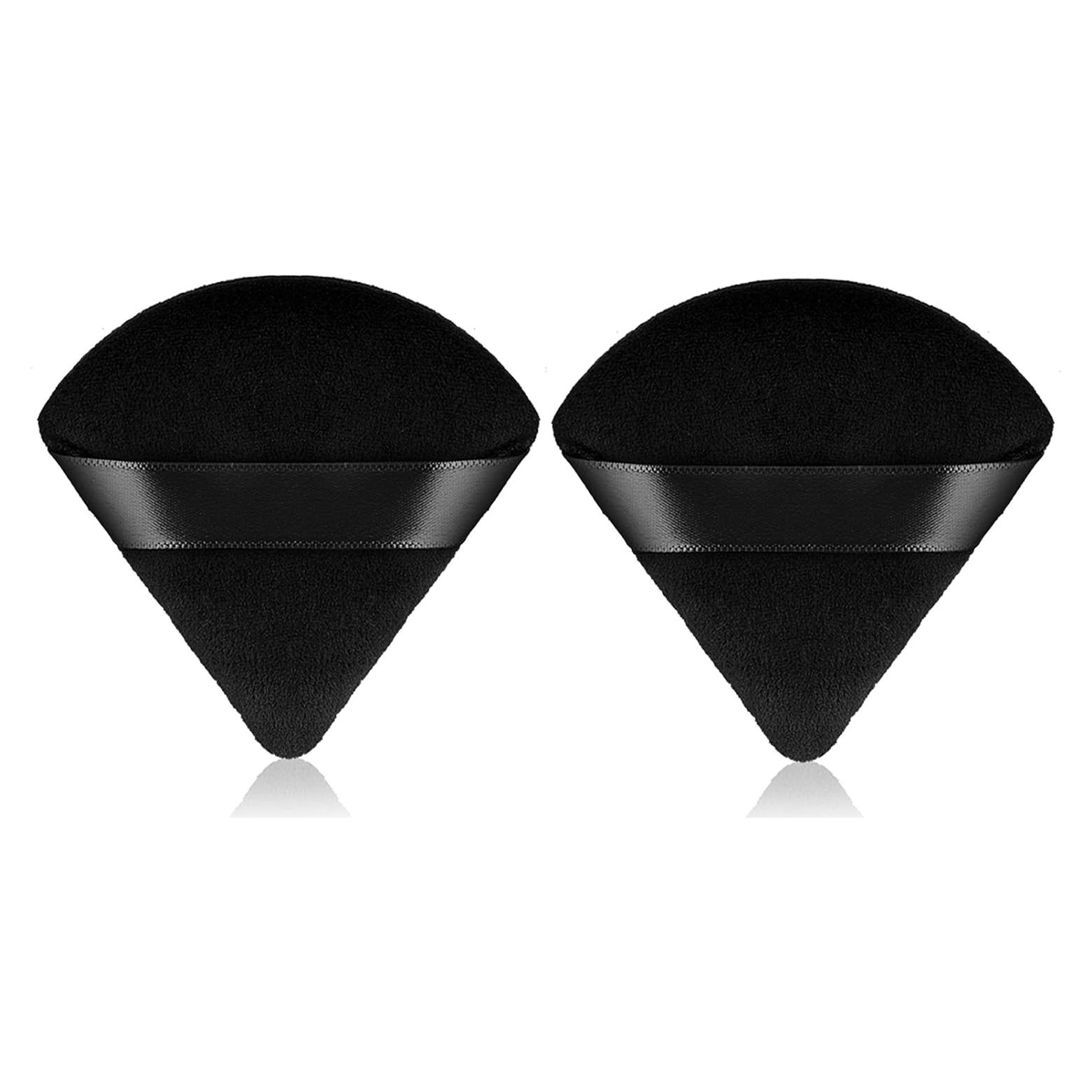 Esponjas de Maquillaje Triangulares Sibba 2 Piezas Terciopelo